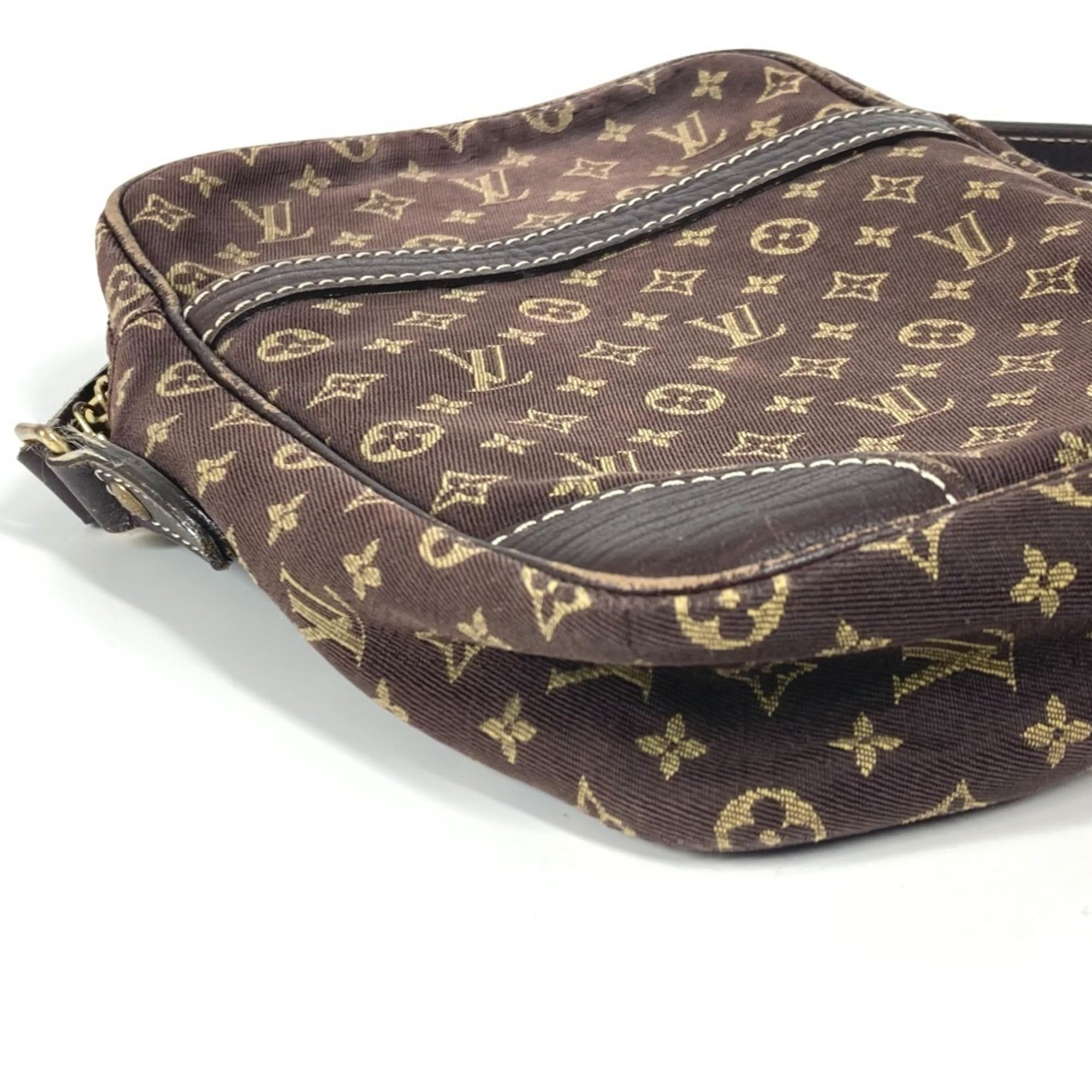 Louis Vuitton Monogram Mini Lin Brown Monogram Mini Lin Pochette Shoulder Bag (Pre-Owned)