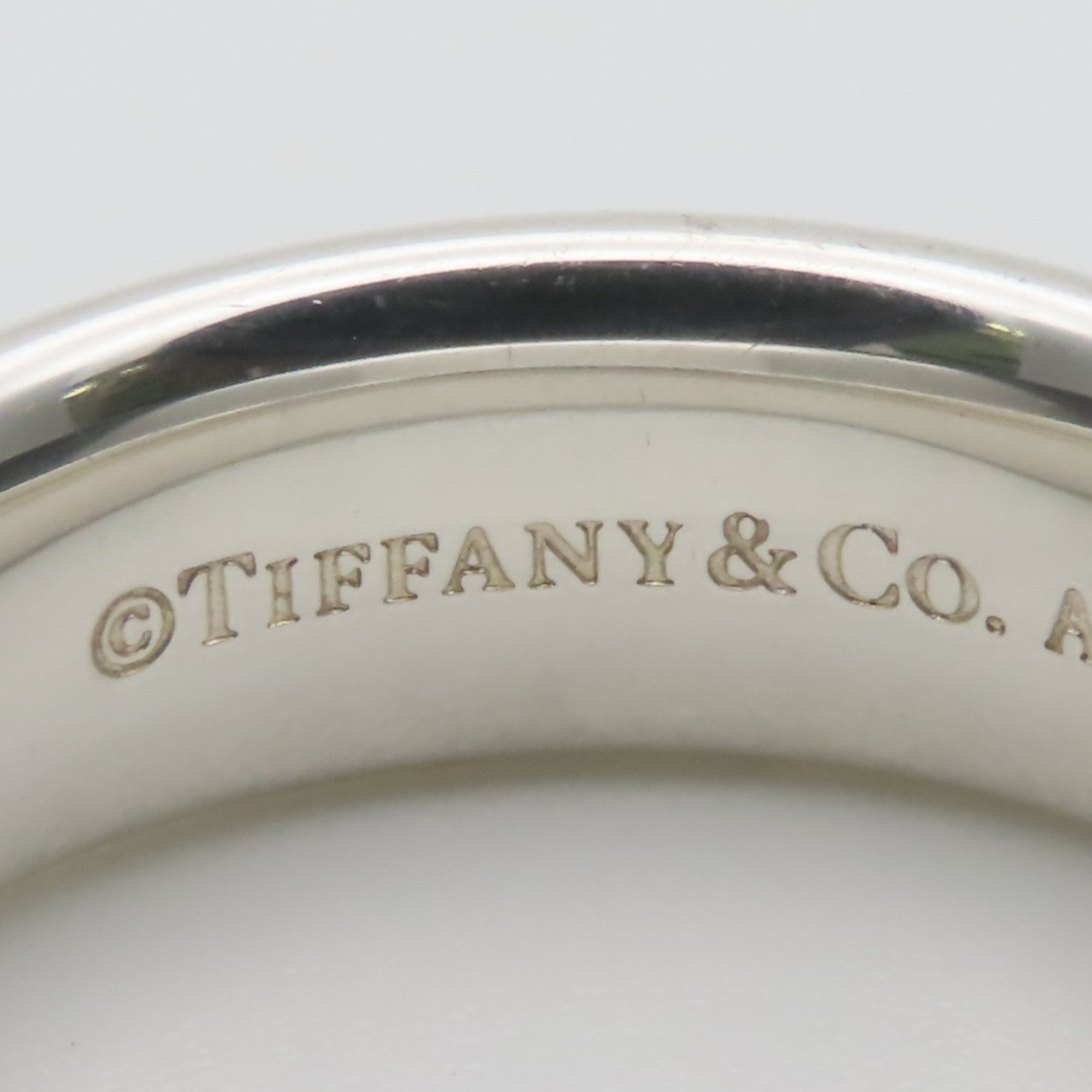 Tiffany Silver Silver 925 Band Ring (Pre-Owned)