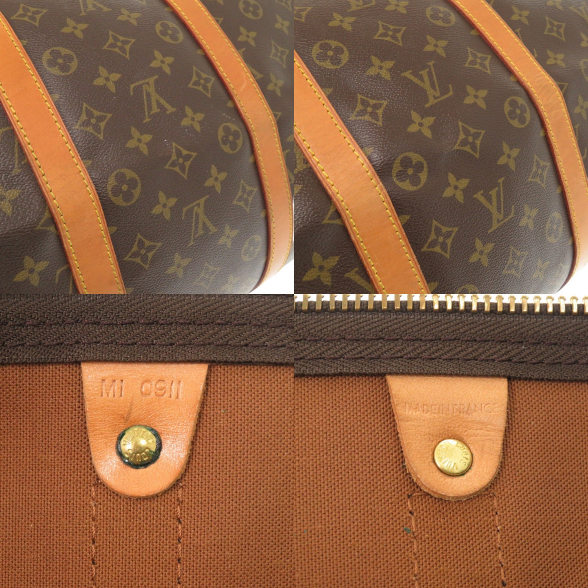 Louis Vuitton Brown Monogram Canvas Boston Bag (Pre-Owned)