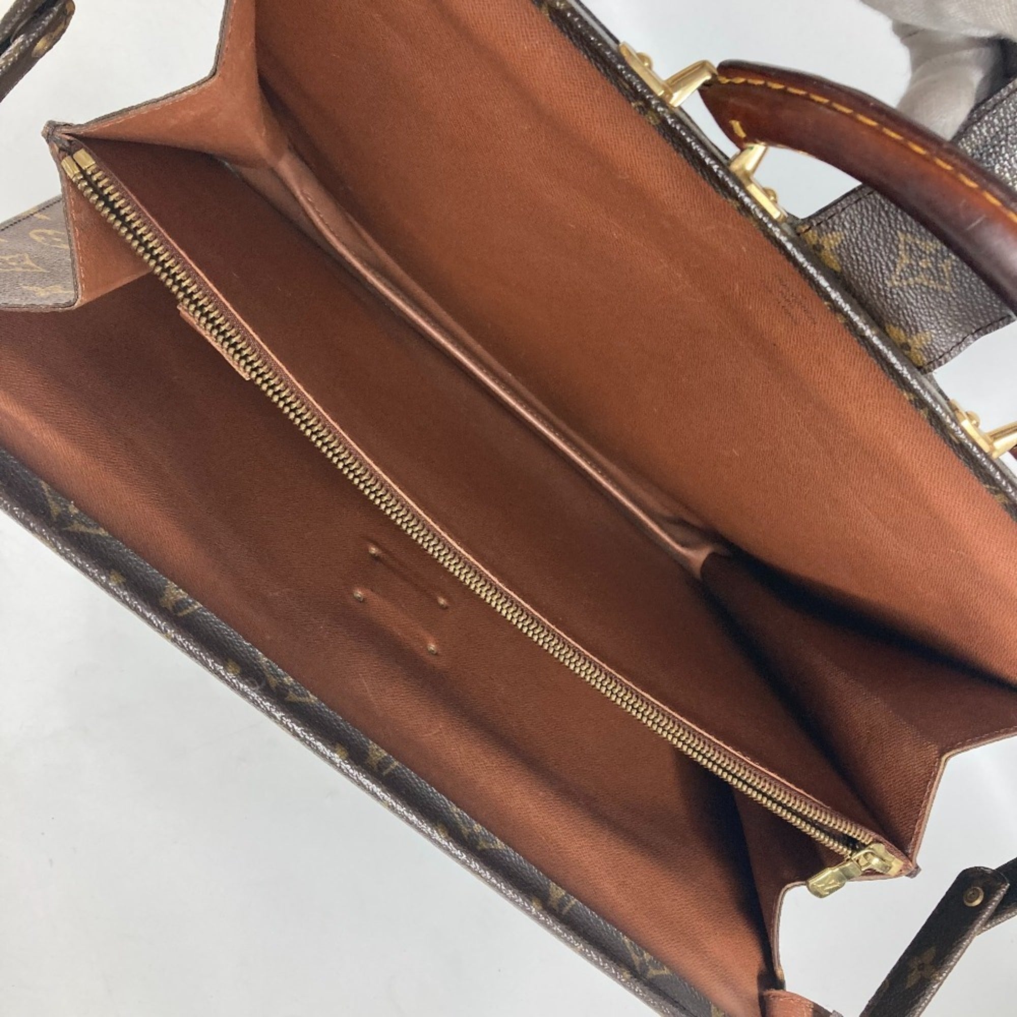 Louis Vuitton Brown Monogram Monogram Briefcase (Pre-Owned)