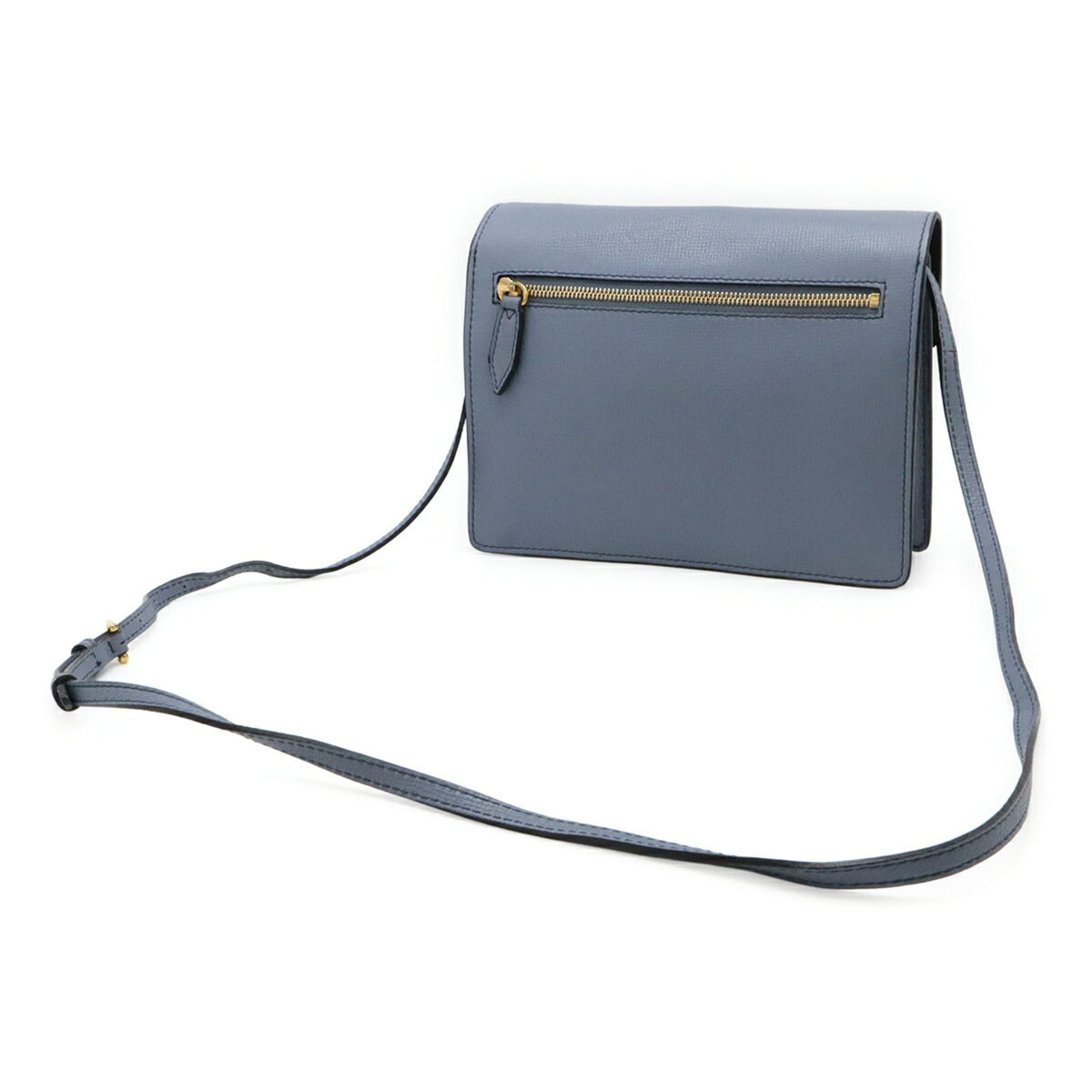Burberry Beige Light Blue Multi-Color Canvas Leather Shoulder Bag (Pre-Owned)