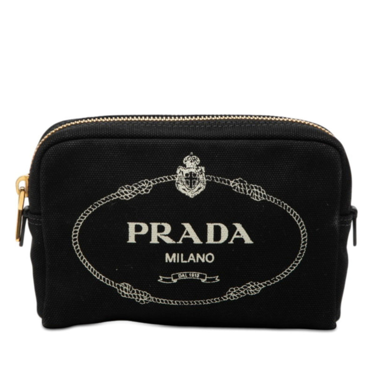 Prada Black Canvas Handbag Pouch (Pre-Owned)
