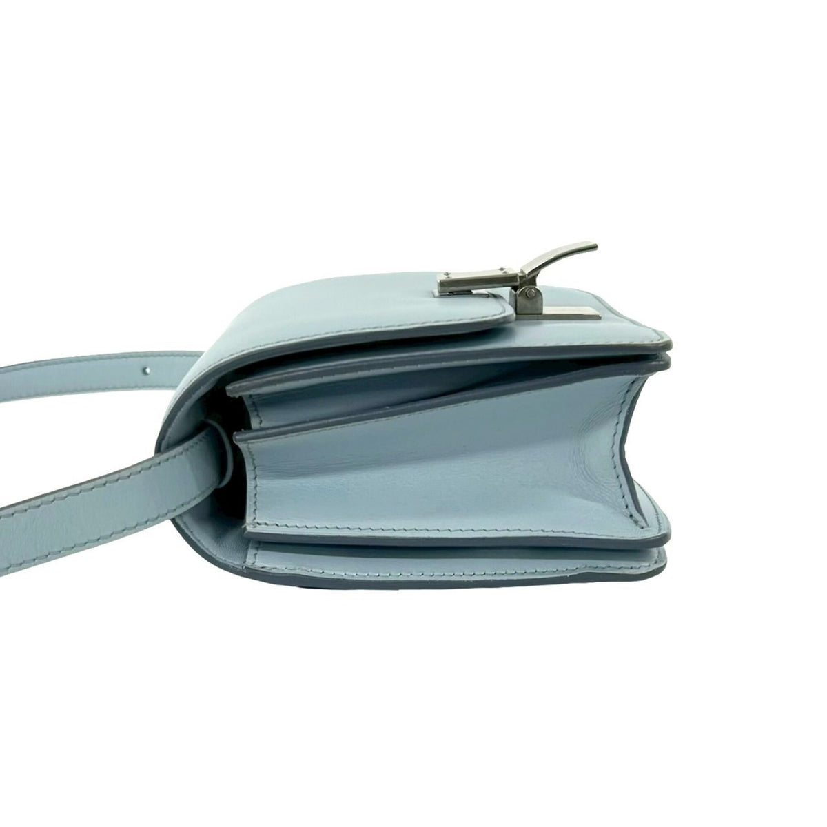 Celine Blue Leather Pochette Shoulder Bag (Pre-Owned)