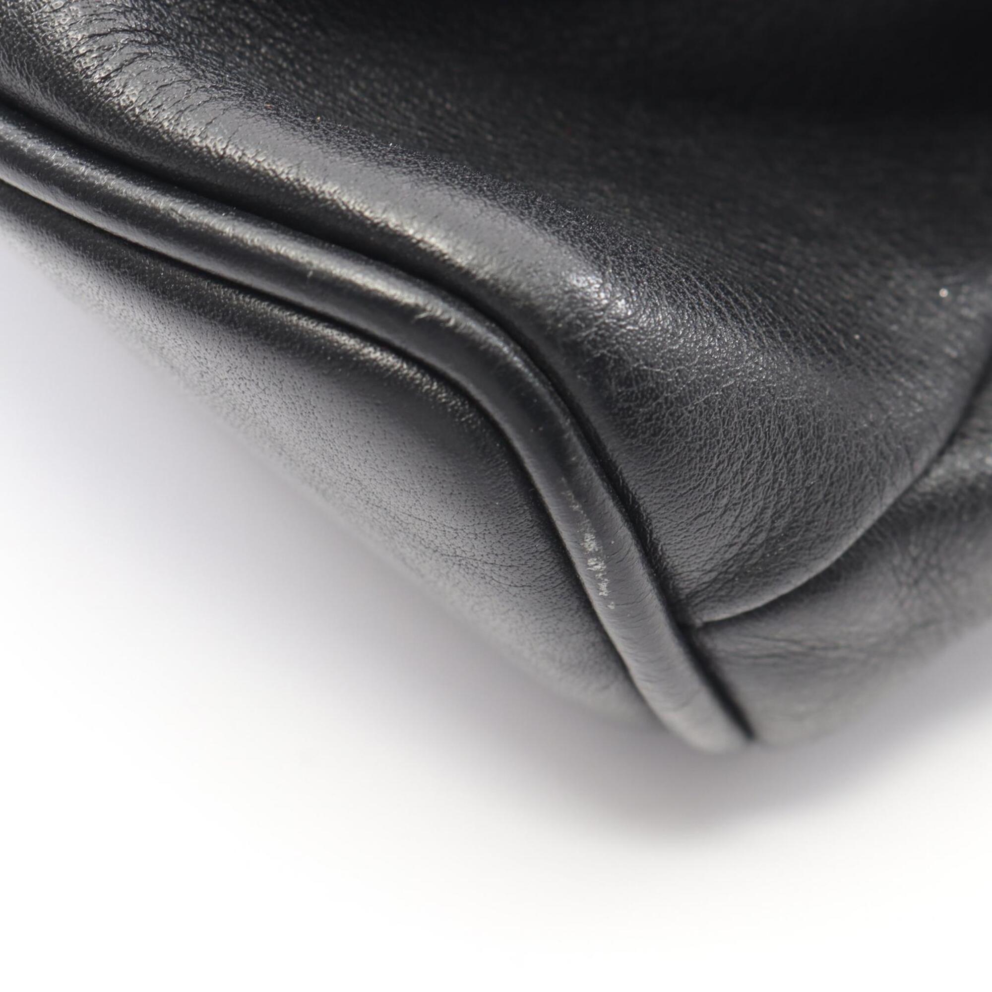 Gucci Black Leather Backpack Handbag (Pre-Owned)