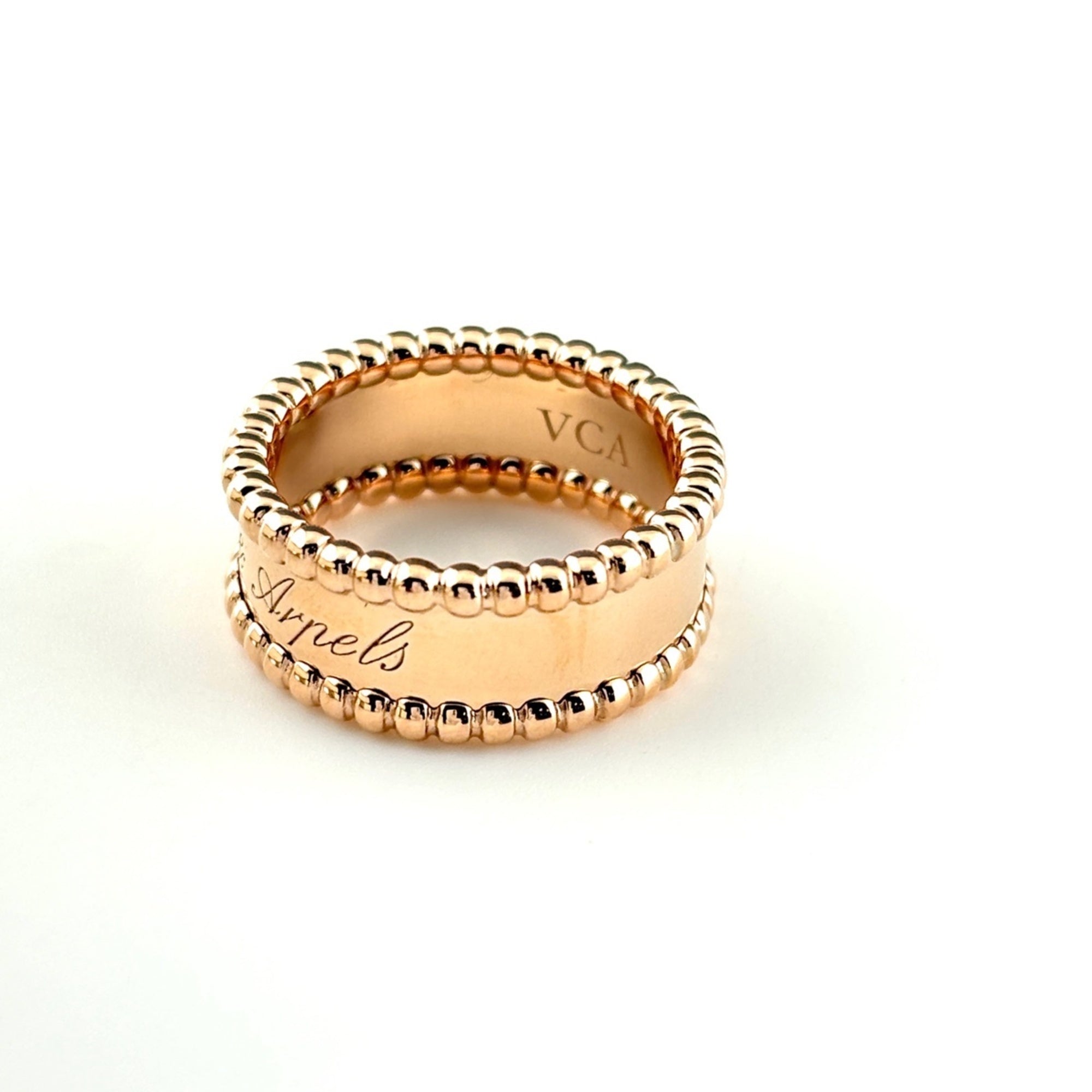 Van Cleef & Arpels Pink Gold (18K) Band Ring (Pre-Owned)