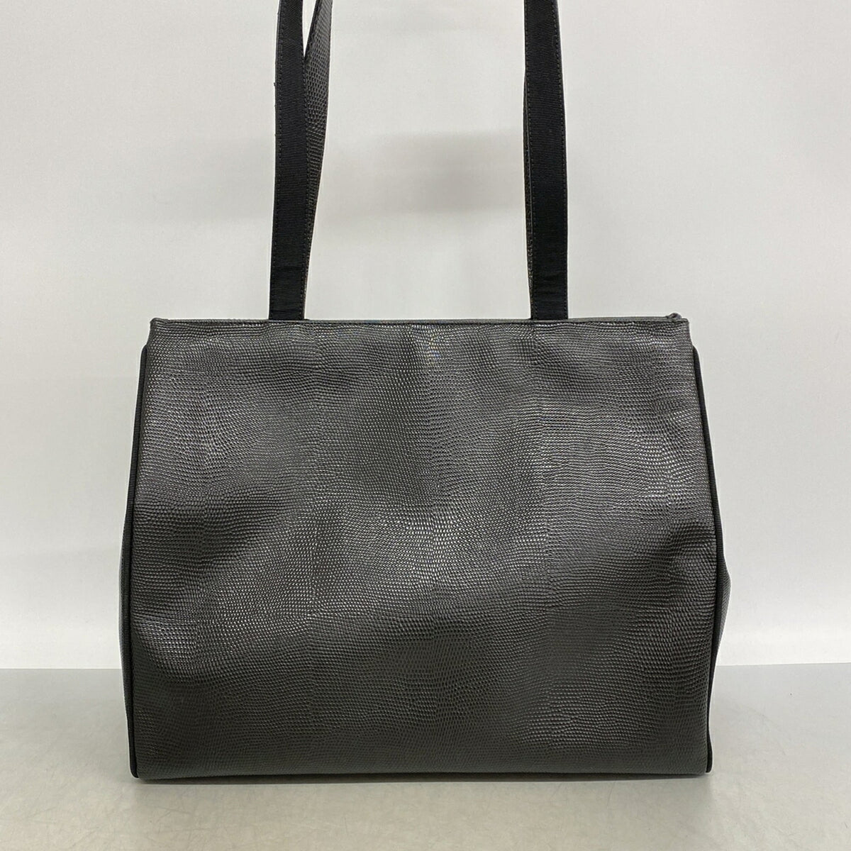 Salvatore Ferragamo Black Leather Tote Bag (Pre-Owned)
