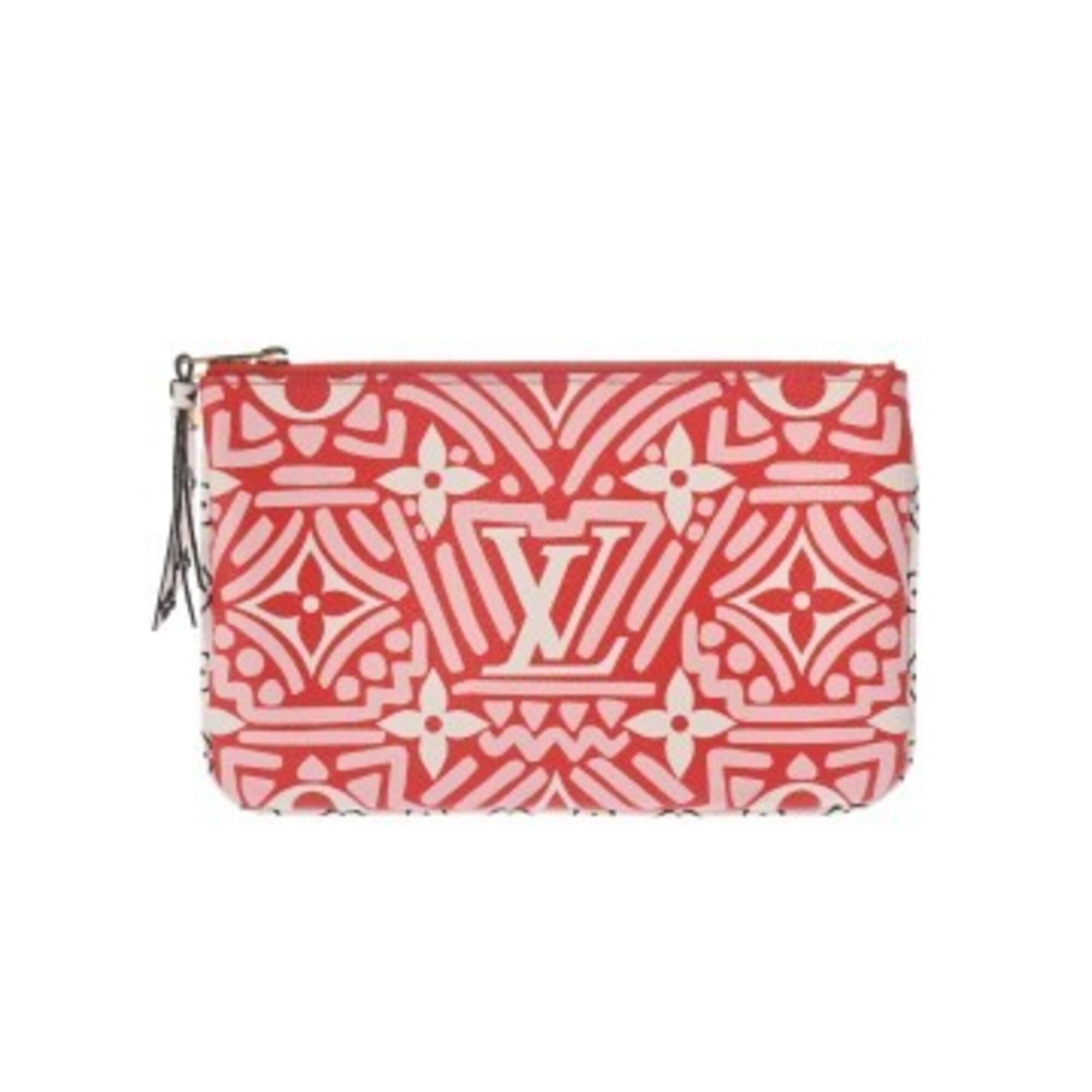 Louis Vuitton Blanc Rouge Leather Pochette Pouch (Pre-Owned)