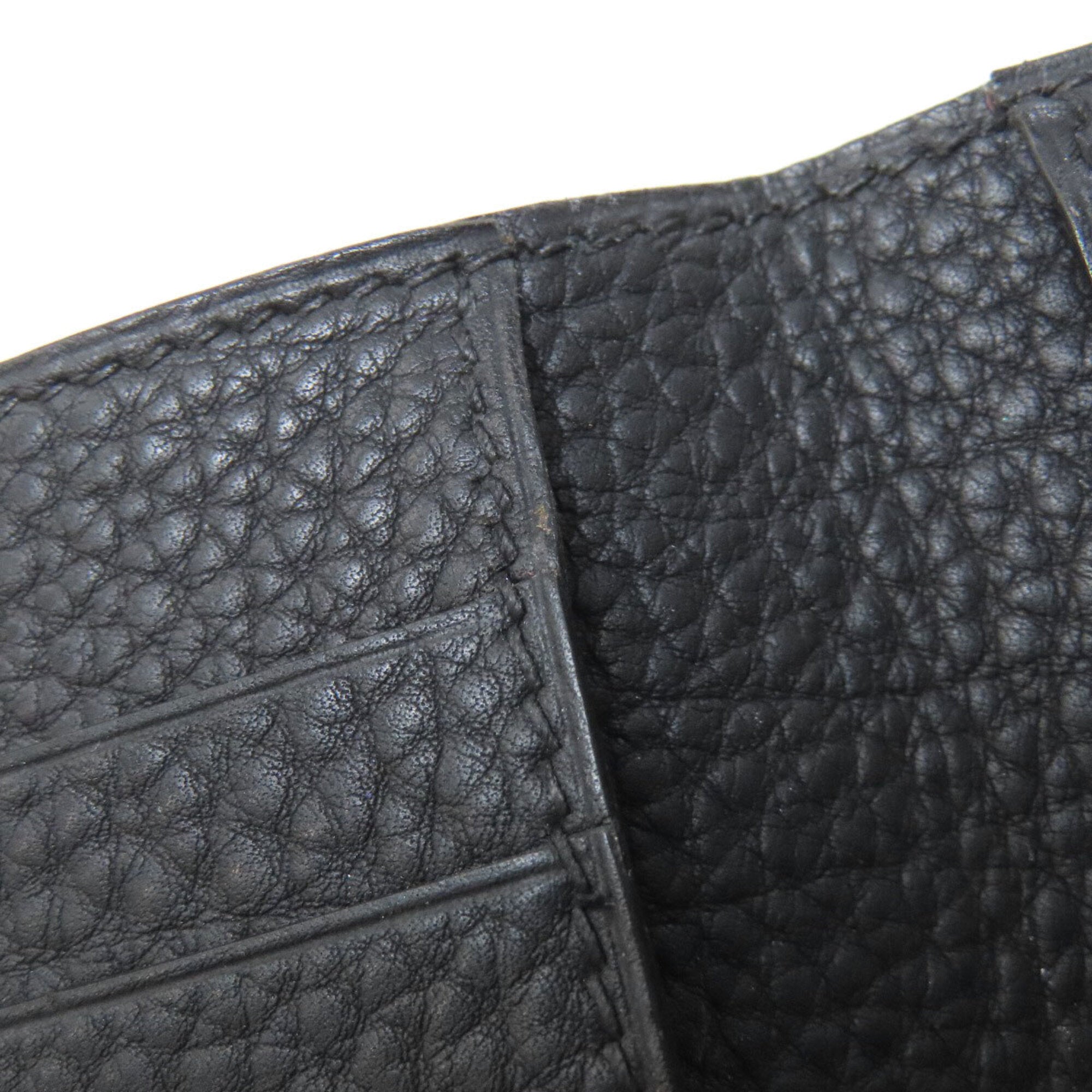 Hermes Mc2 Black Leather Wallet (Bi-Fold) (Pre-Owned)