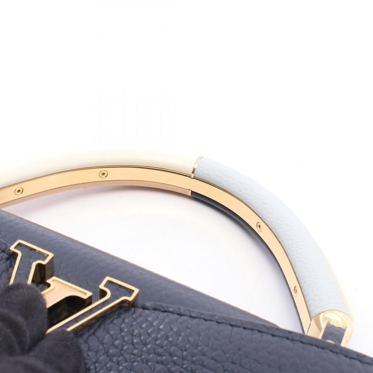 Louis Vuitton Multi-Color Navy Leather Handbag (Pre-Owned)