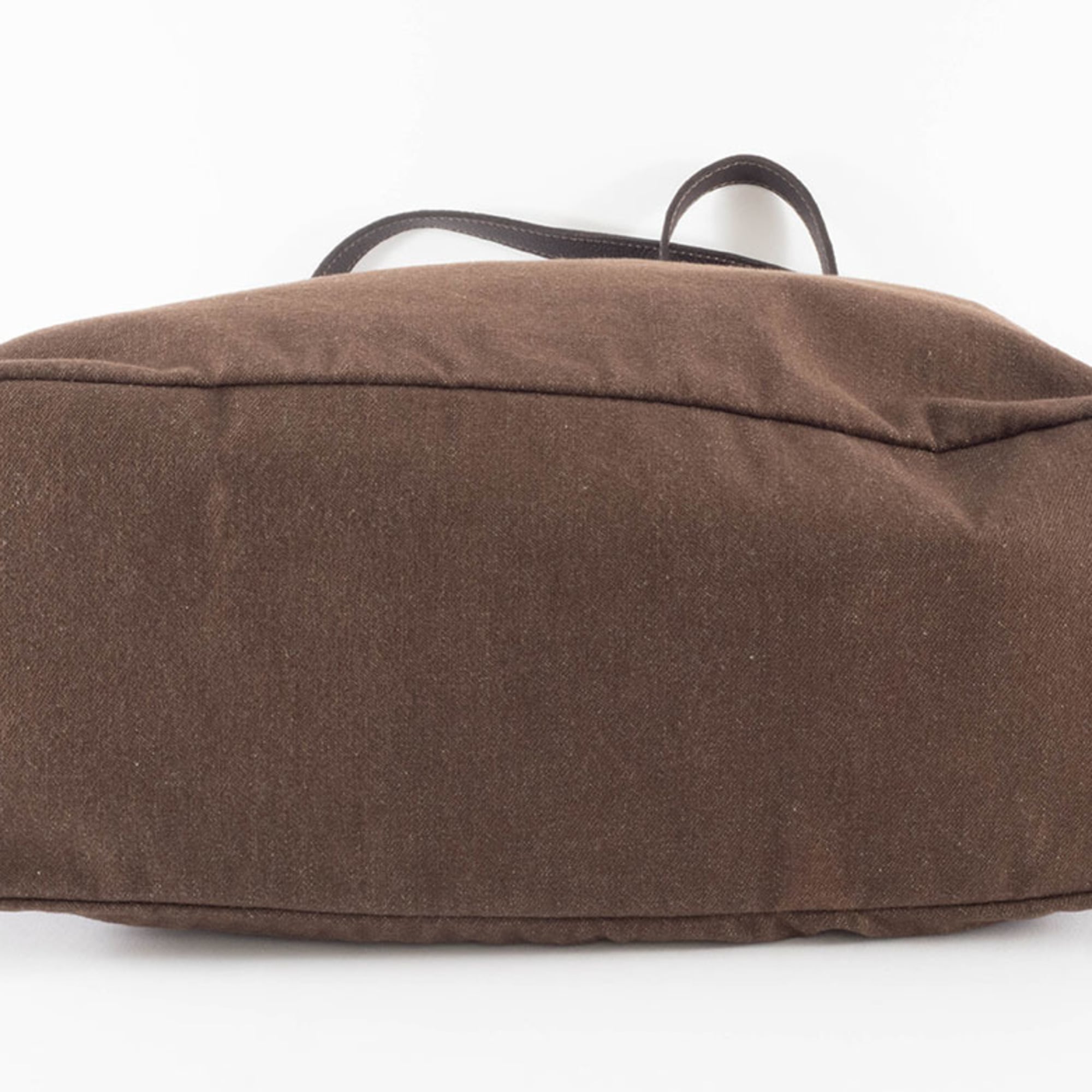 Burberry Brown Multi-Color Canvas Wool Felt Tote Bag (Pre-Owned)