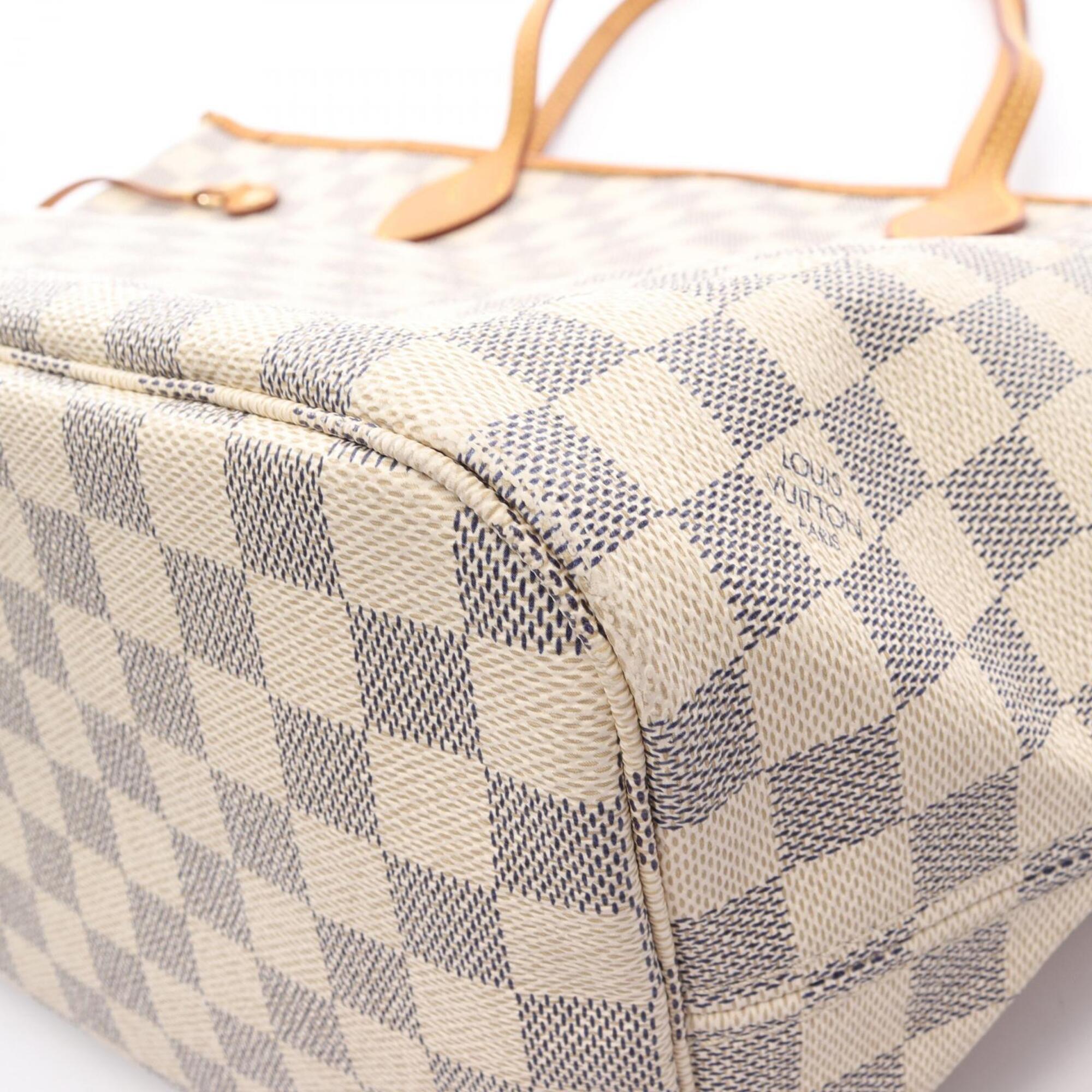 Louis Vuitton Damier Azur White Damier Azur Handbag Tote Bag (Pre-Owned)
