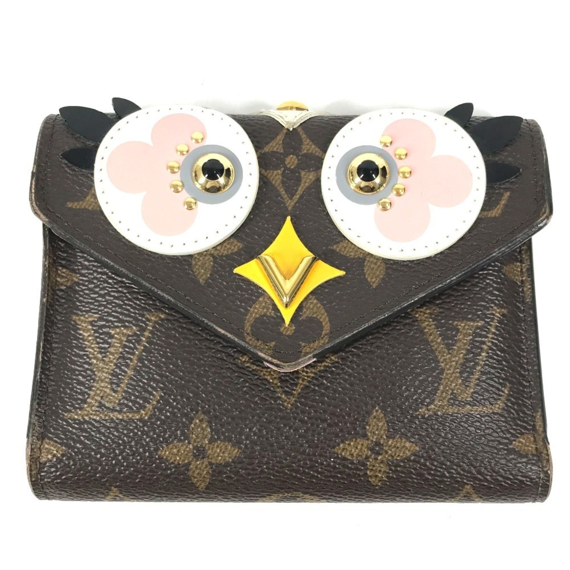 Louis Vuitton Brown Monogram Pink Monogram Wallet (Bi-Fold) (Pre-Owned)