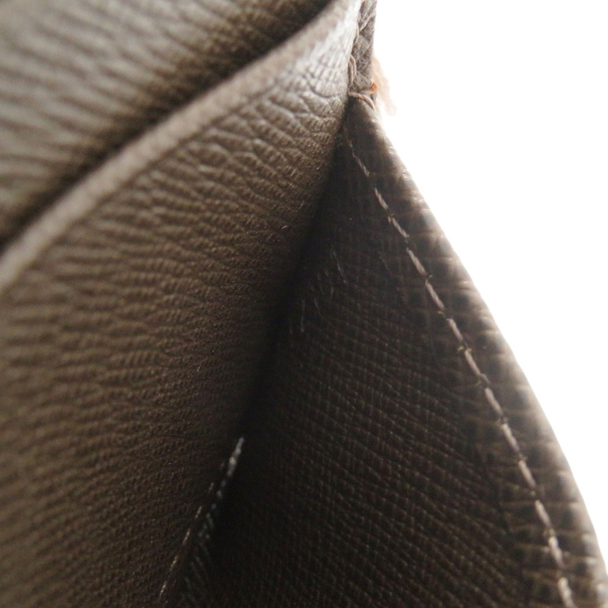 Louis Vuitton Brown Grizzly Taiga Leather Coin Purse/Coin Case (Pre-Owned)