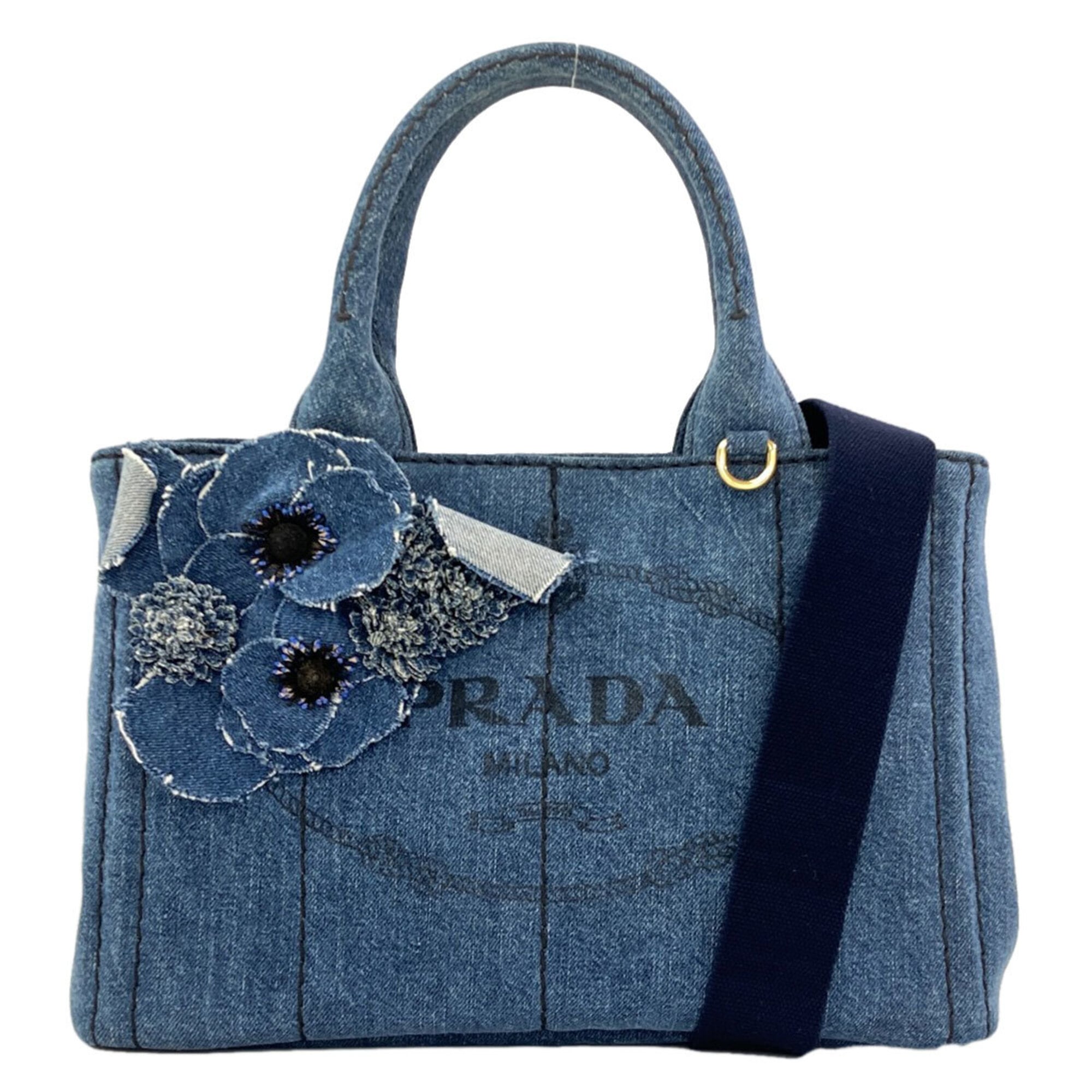 Prada Blue Denim Handbag (Pre-Owned)