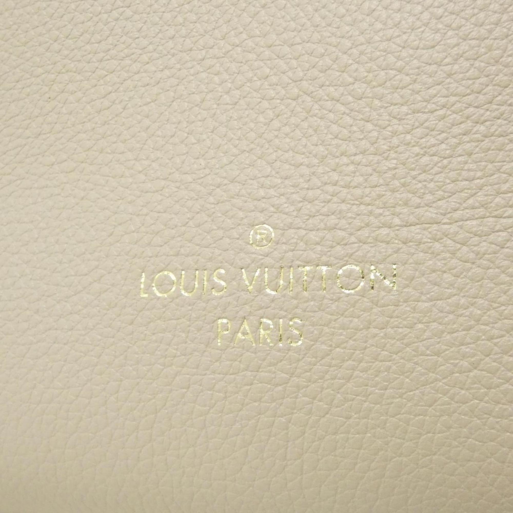 Louis Vuitton Grayish Coated Canvas Leather Handbag (Pre-Owned)
