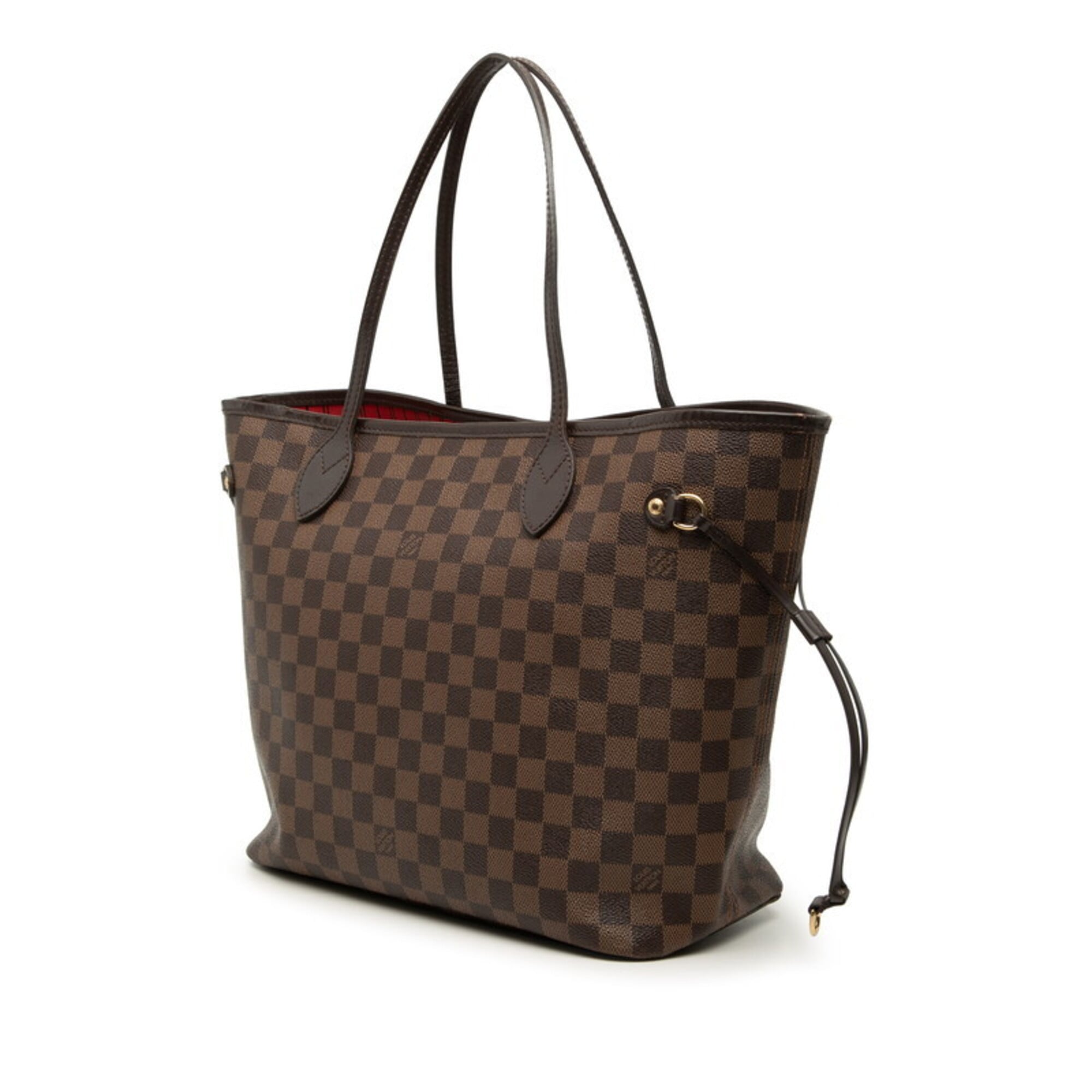 Louis Vuitton Brown Cerise Red Color Pvc Leather Pouch Shoulder Bag Tote Bag (Pre-Owned)