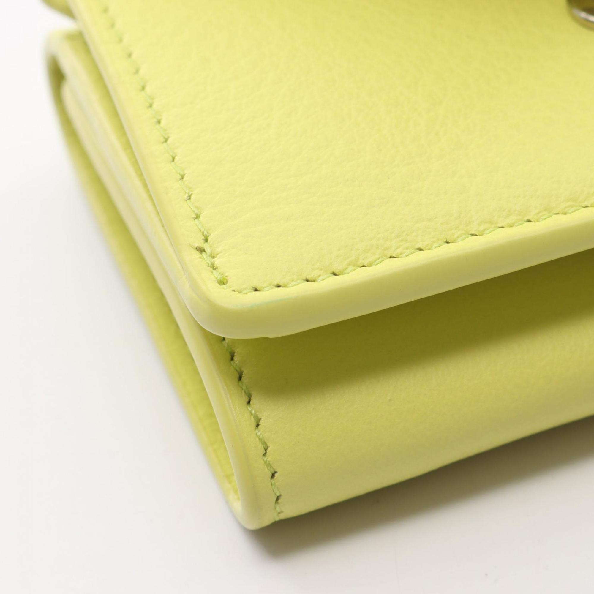 Balenciaga Yellow Leather Wallet (Tri-Fold) (Pre-Owned)