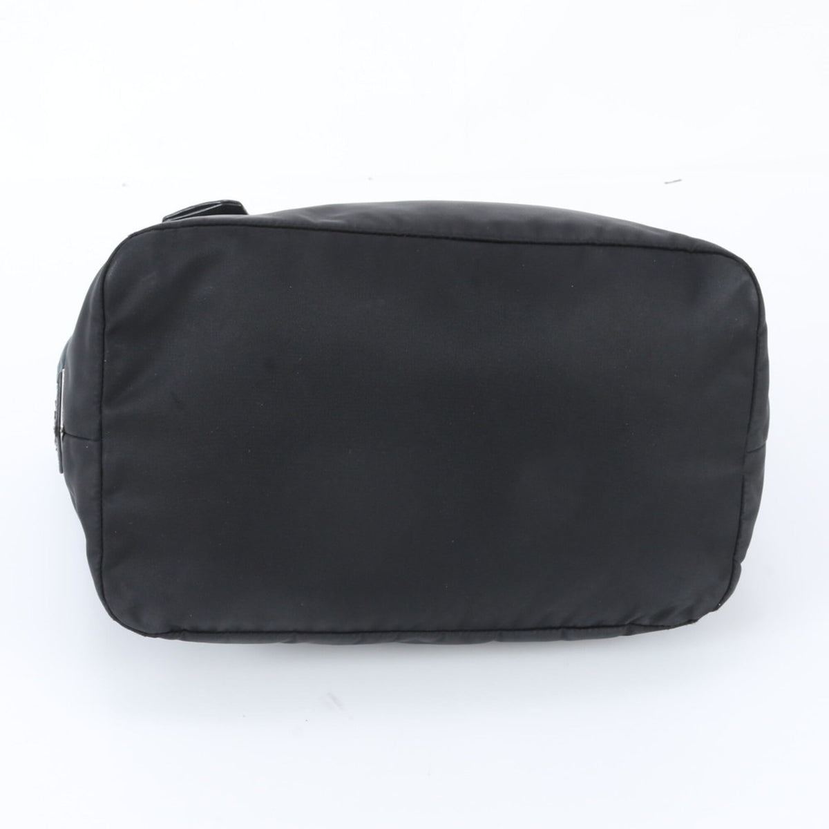 Prada Black Navy Leather Nylon Shoulder Bag (Pre-Owned)