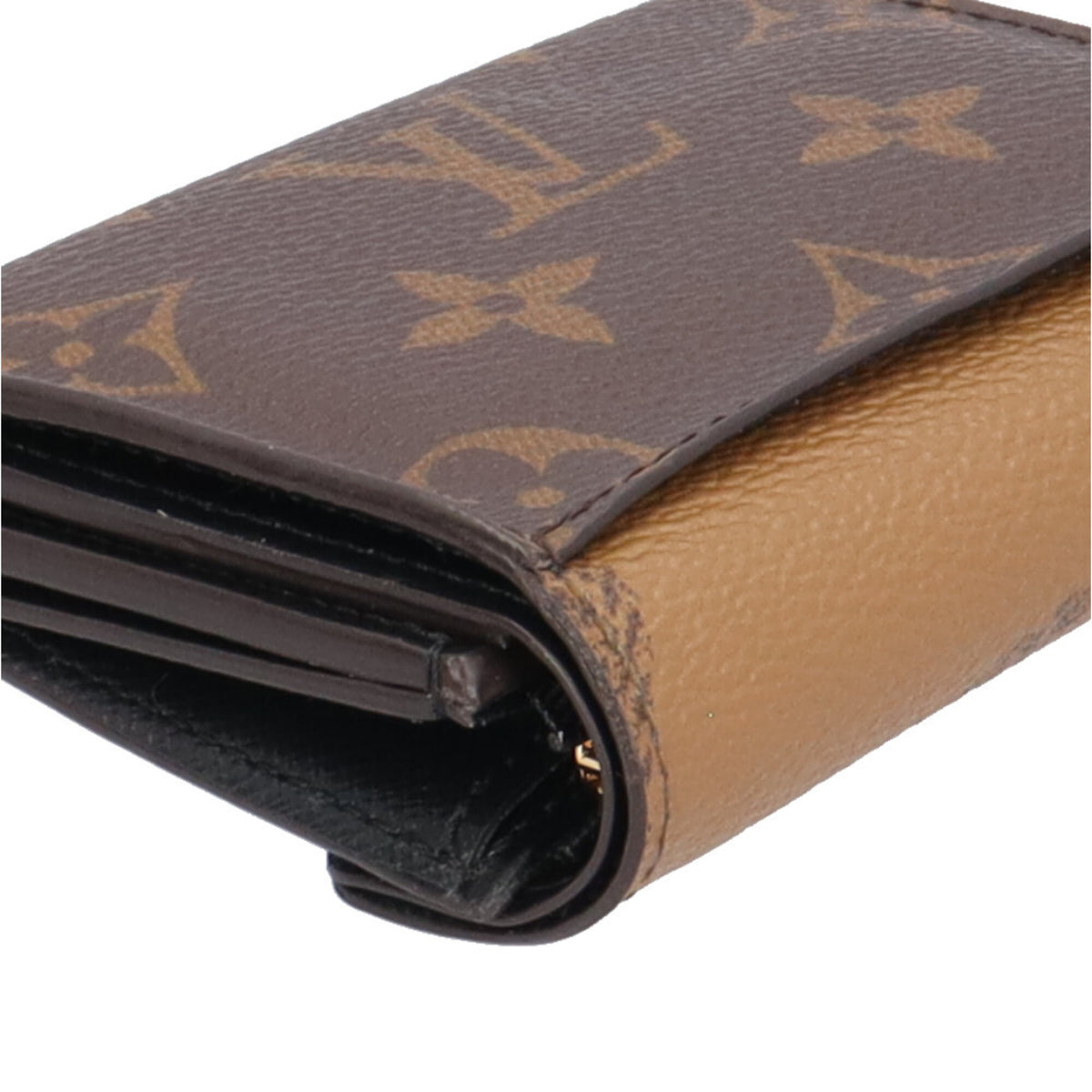 Louis Vuitton Brown Monogram Or Monogram Wallet (Tri-Fold) (Pre-Owned)