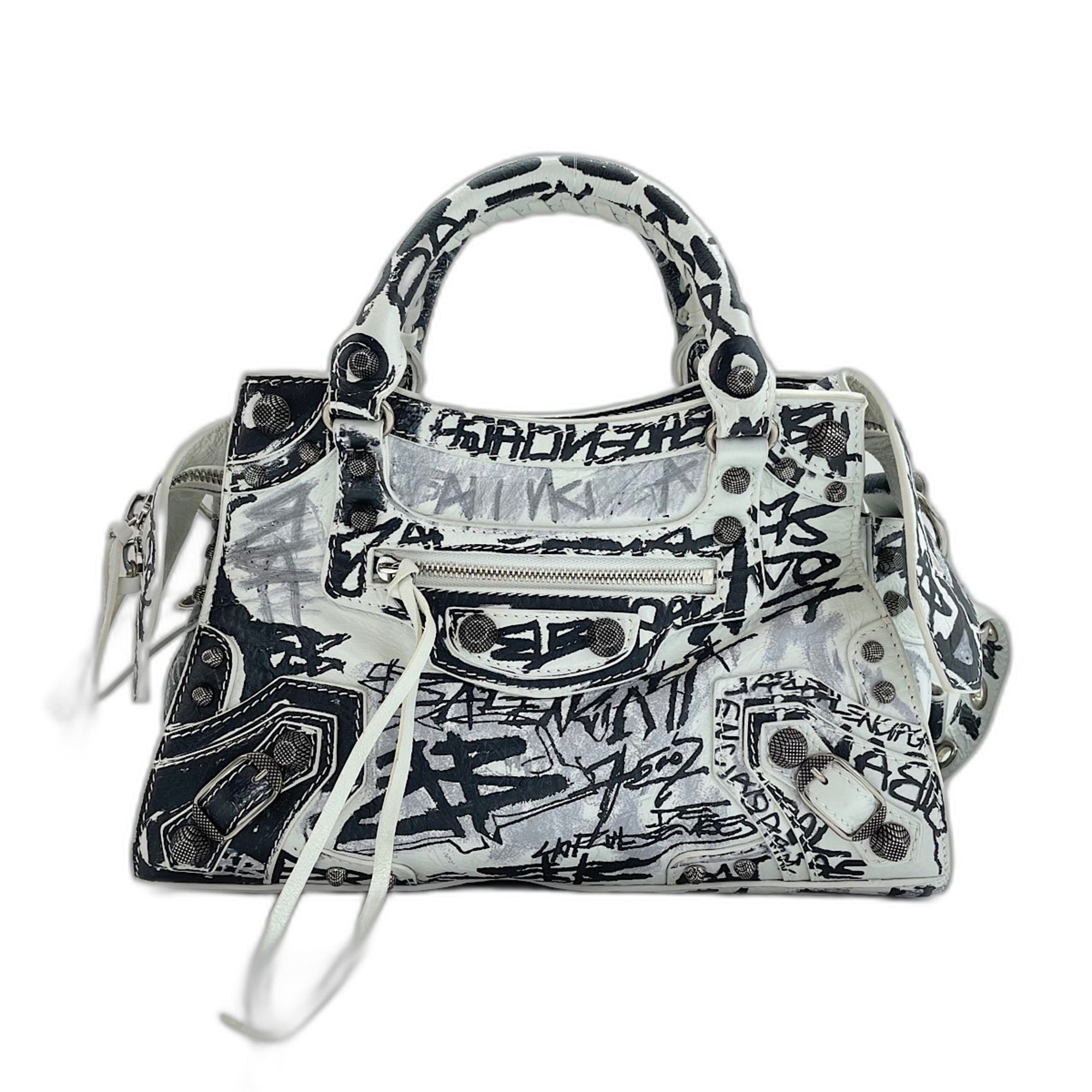 Balenciaga White Leather Handbag (Pre-Owned)