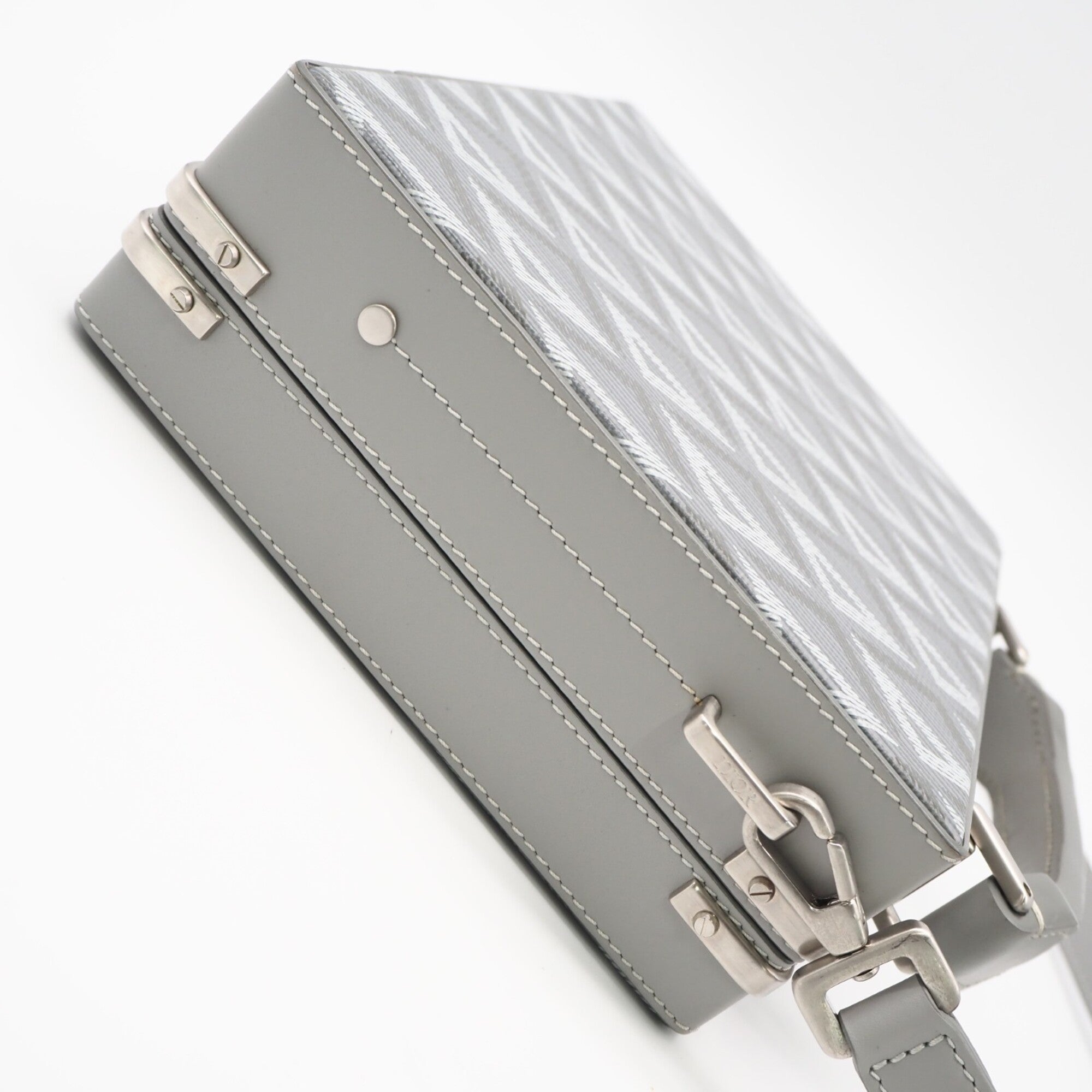 Christian Dior Gray Leather Handbag (Pre-Owned)