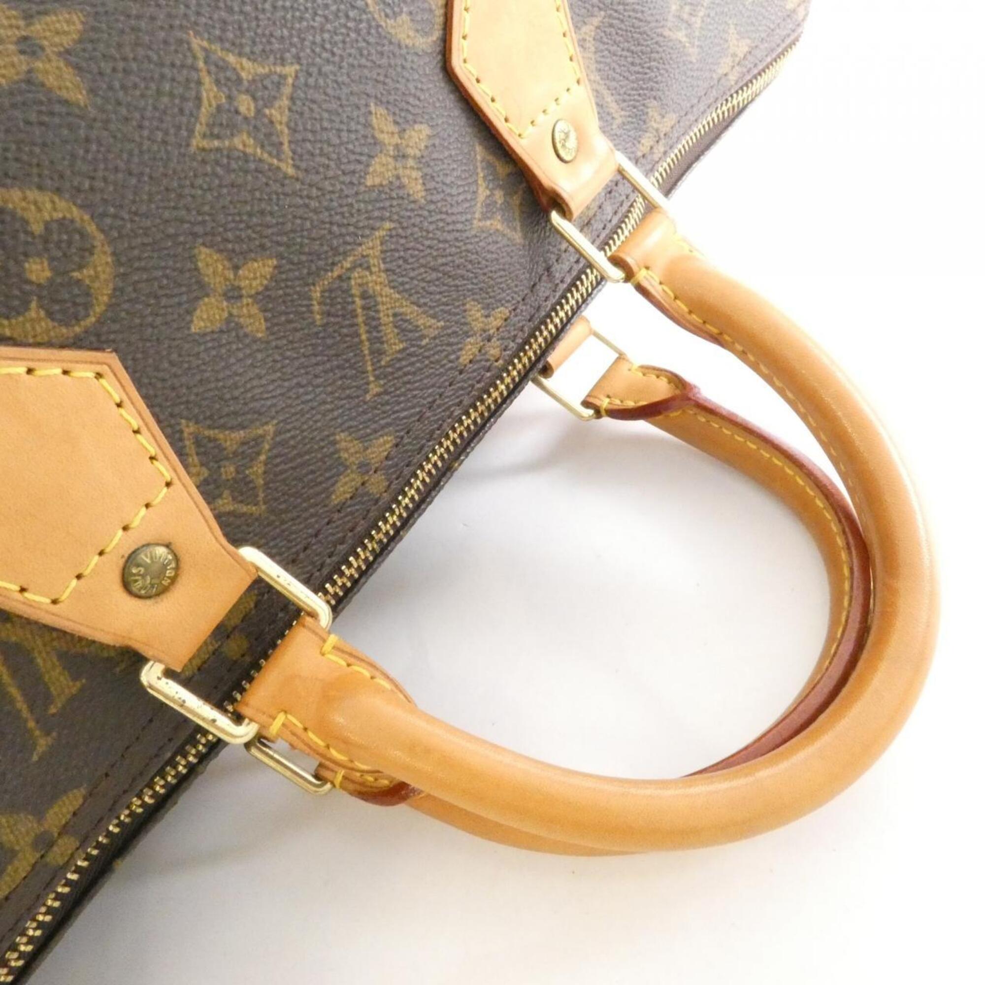Louis Vuitton Marron Coated Canvas Boston Bag (Pre-Owned)