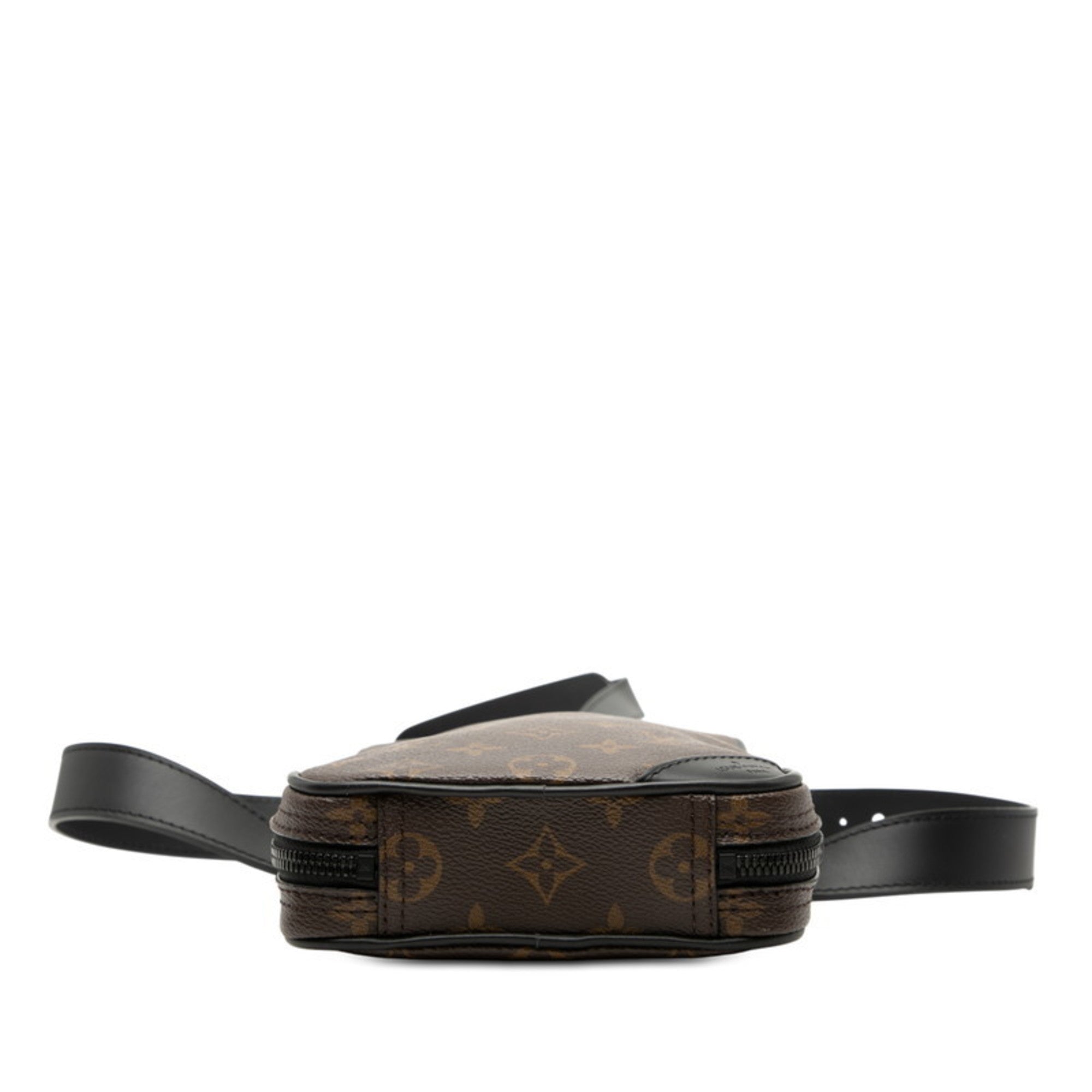 Louis Vuitton Black Brown Monogram Monogram Pvc Leather Sling Bag (Pre-Owned)