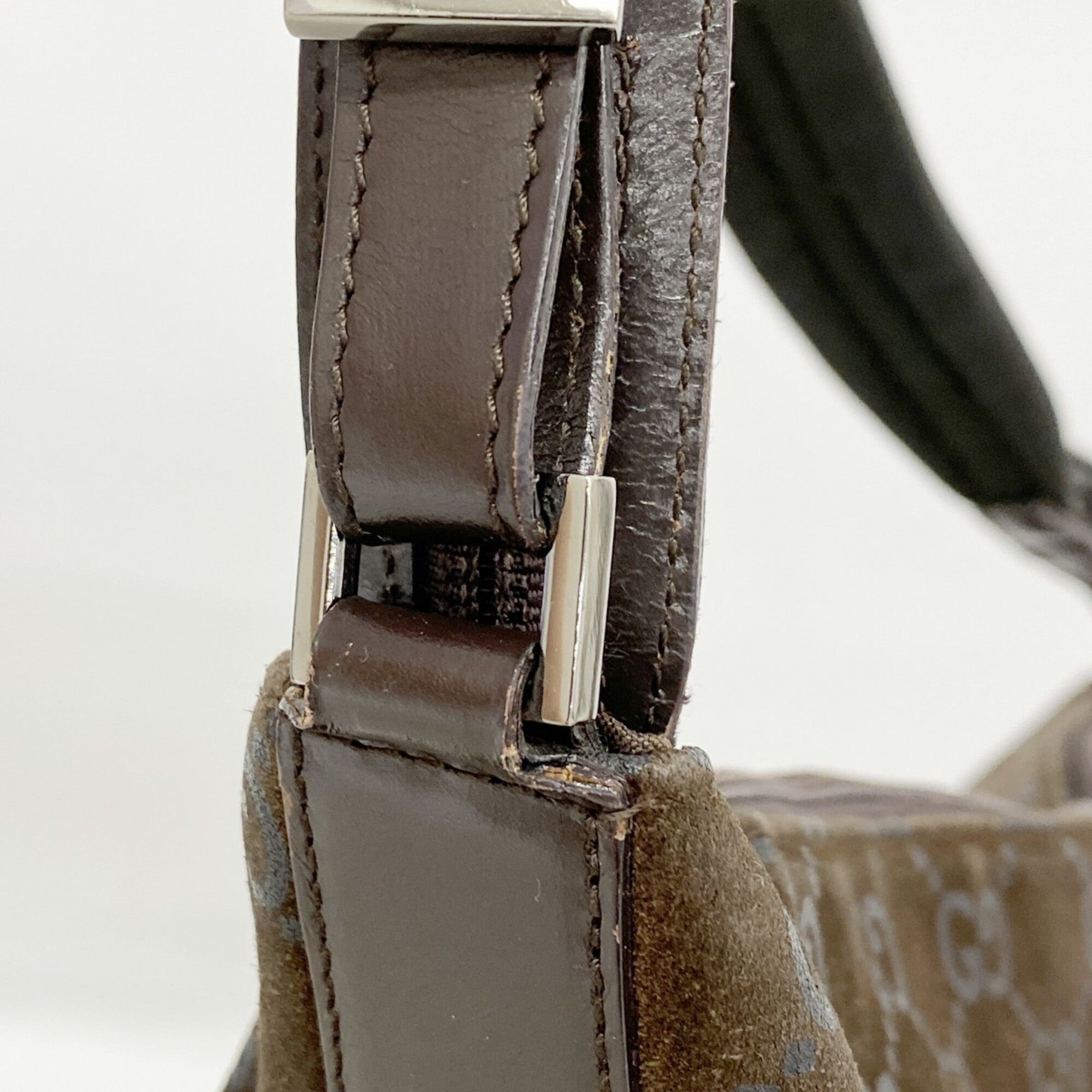Gucci Brown Suede Shoulder Bag (Pre-Owned)