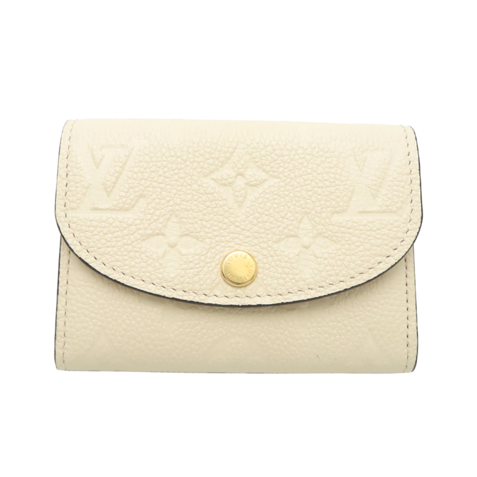 Louis Vuitton Cream Monogram Empreinte Coin Purse/Coin Case (Pre-Owned)