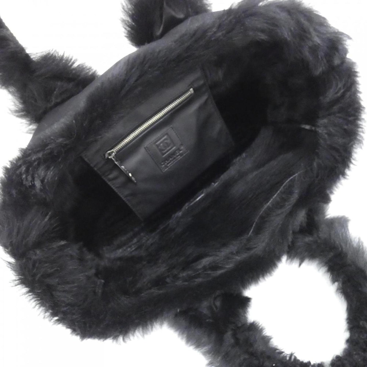 Chanel Black Fur Handbag (Pre-Owned)