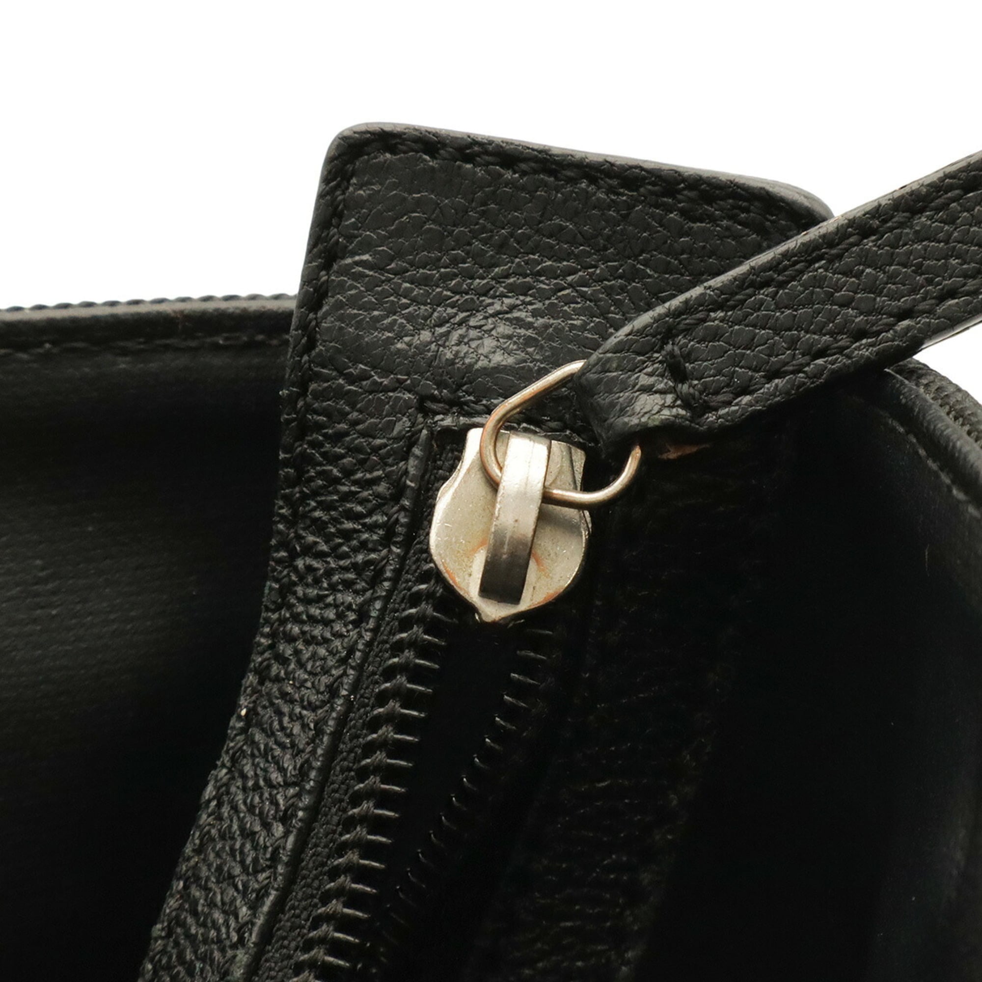 Chanel Black Coated Canvas Pouch Shoulder Bag Tote Bag (Pre-Owned)