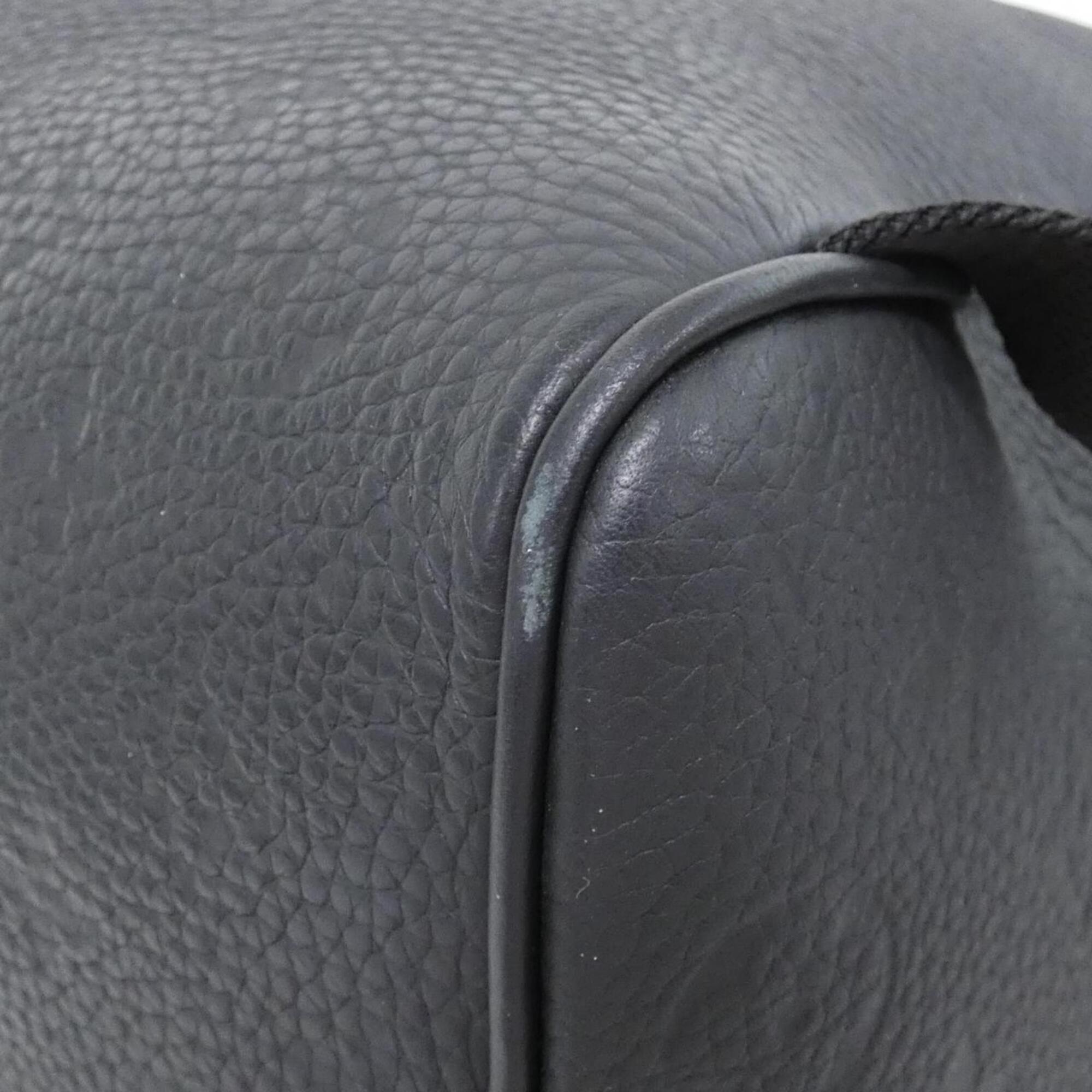 Louis Vuitton Black Leather Backpack (Pre-Owned)