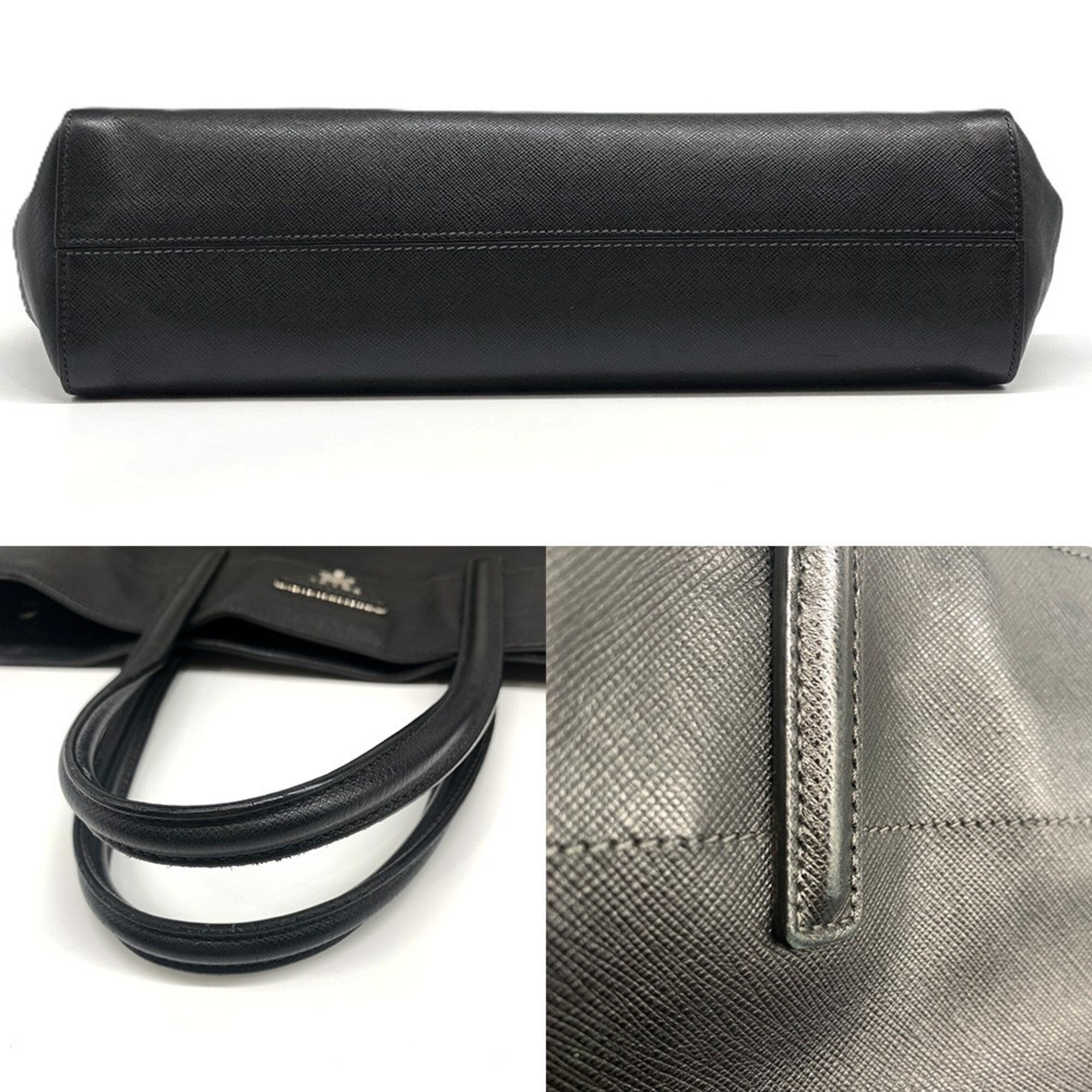 Prada Saffiano Black Saffiano Tote Bag (Pre-Owned)