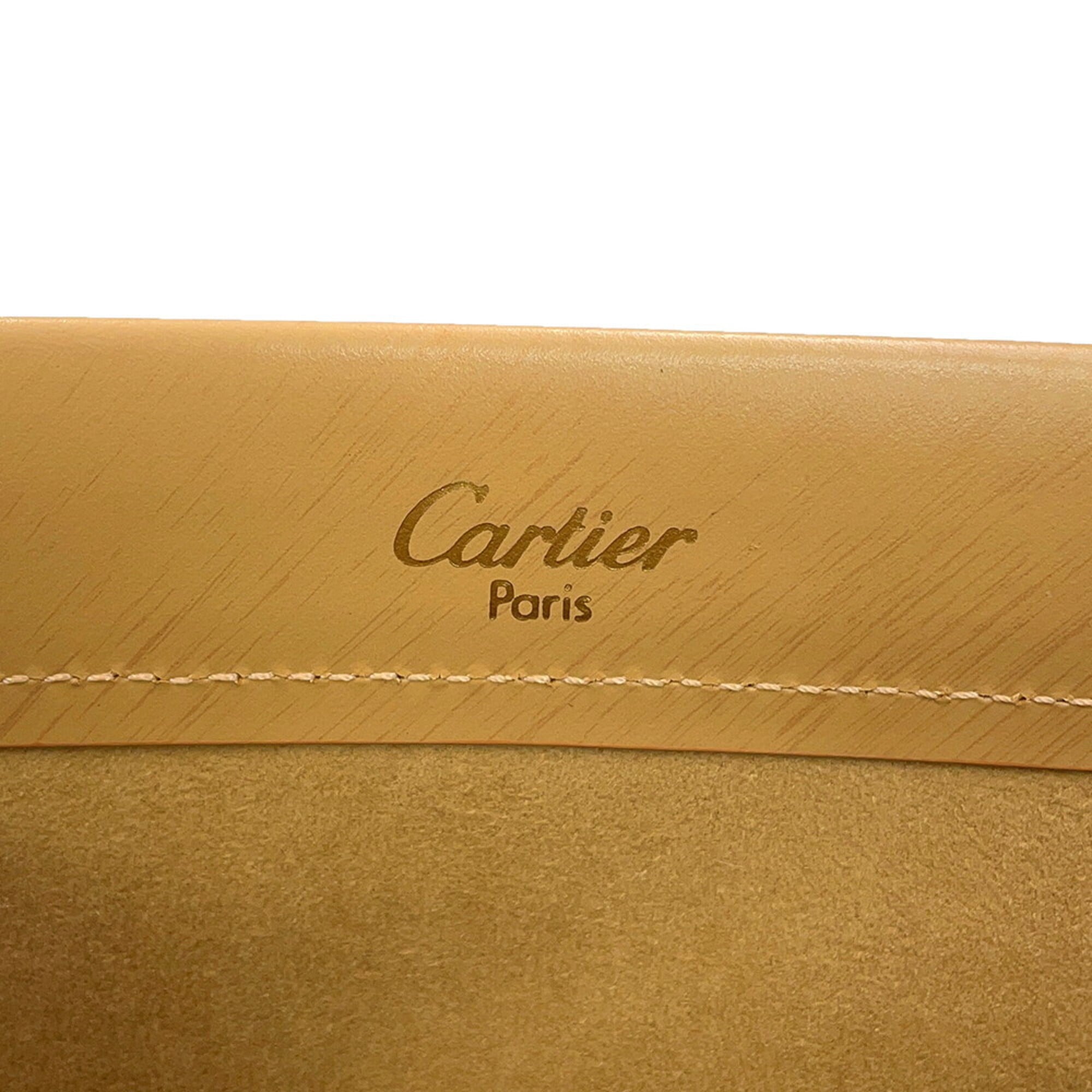 Cartier Beige Leather Handbag (Pre-Owned)