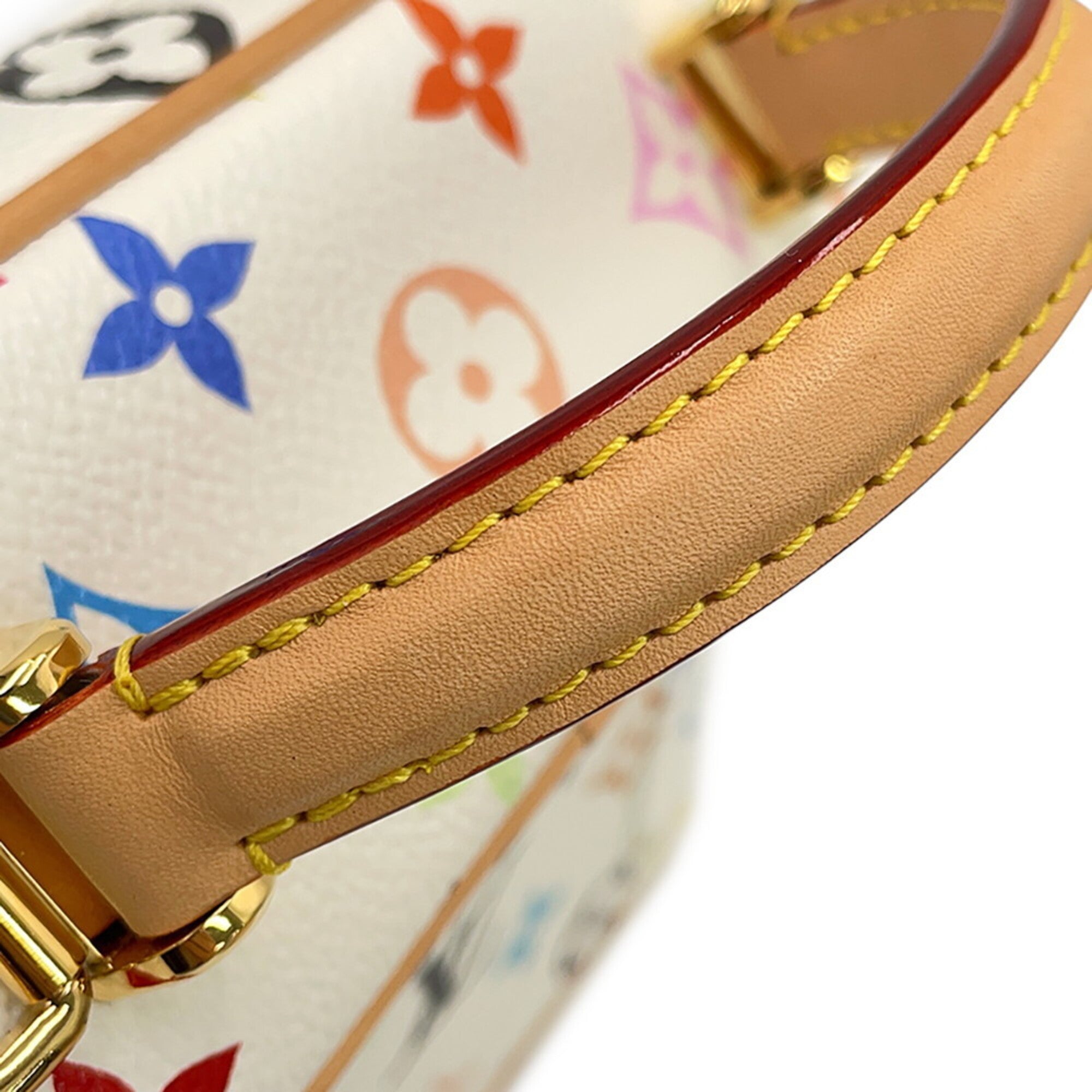 Louis Vuitton Multi-Color White Monogram Multicolore Handbag Pouch (Pre-Owned)