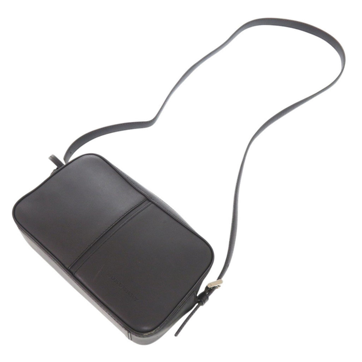 Burberry Black Leather Shoulder Bag (Pre-Owned)