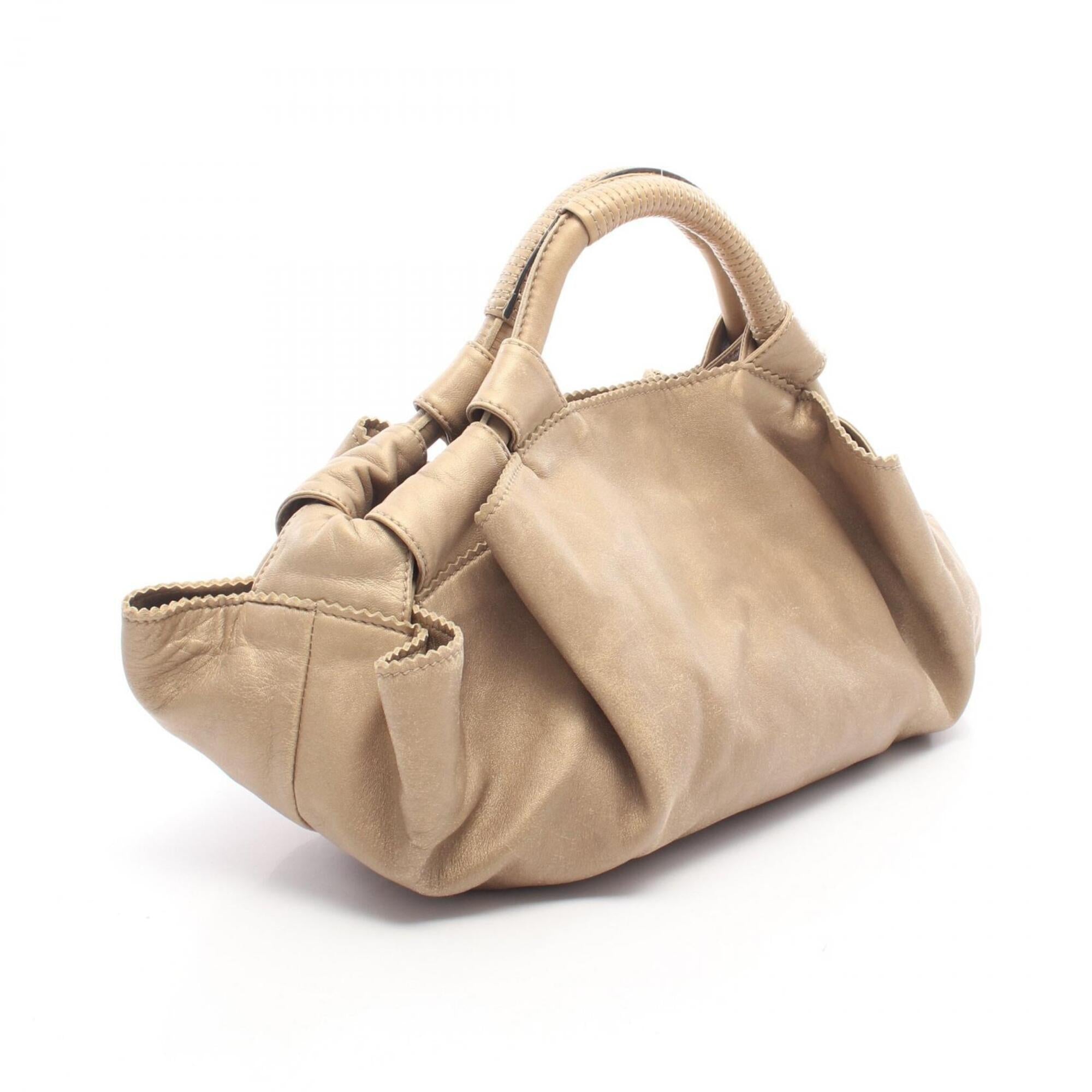 Loewe Gold Leather Handbag (Pre-Owned)