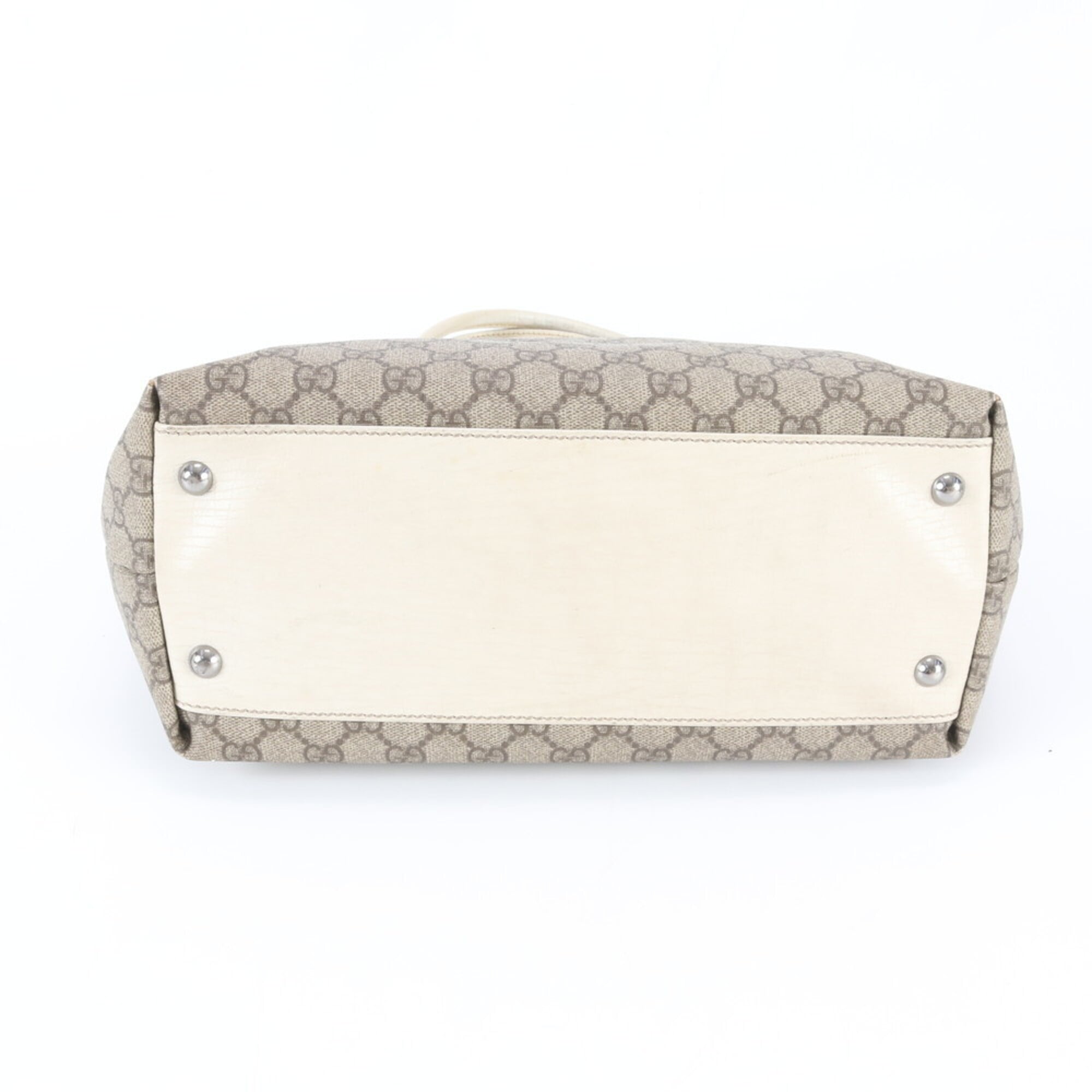 Gucci Beige Gg Supreme Handbag Tote Bag (Pre-Owned)