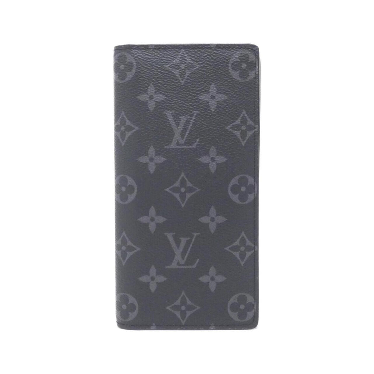 Louis Vuitton Monogram Eclipse Black Coated Canvas Long Wallet (Bi-Fold) (Pre-Owned)