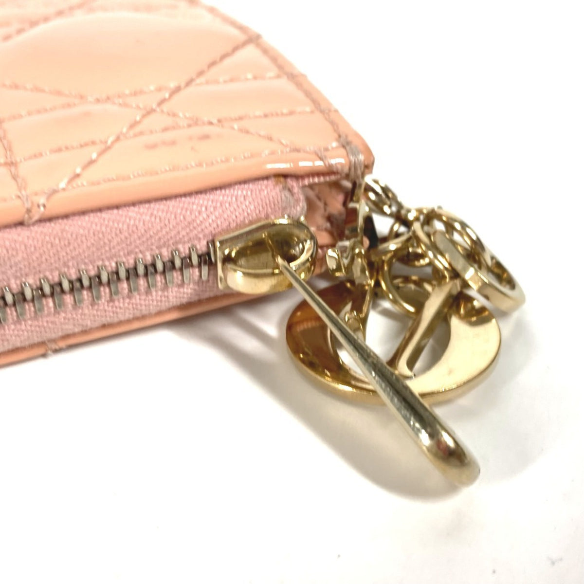 Christian Dior Pink Leather Coin Purse/Coin Case (Pre-Owned)