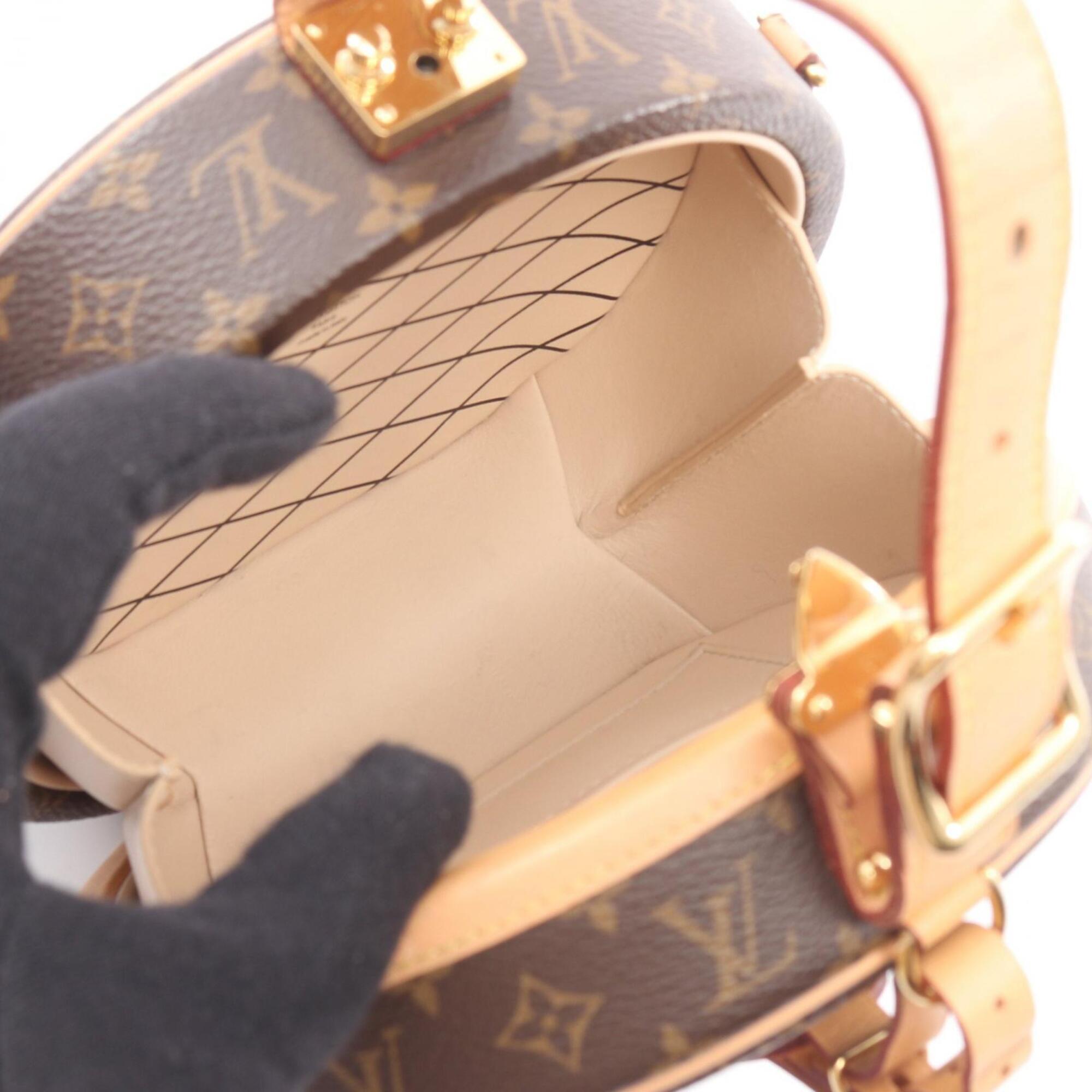 Louis Vuitton Brown Monogram Coated Canvas Leather Handbag (Pre-Owned)