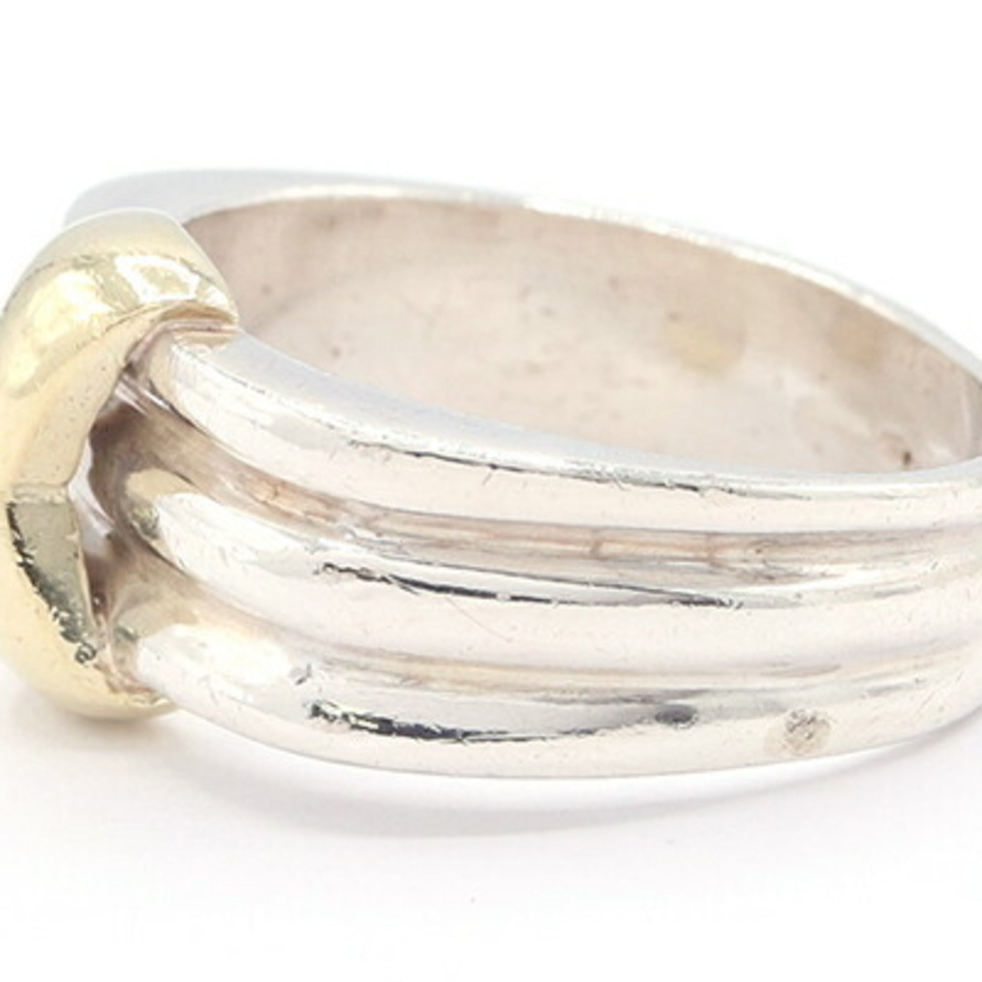 Tiffany Yellow Gold (18K) Sterling Silver 925 Band Ring (Pre-Owned)