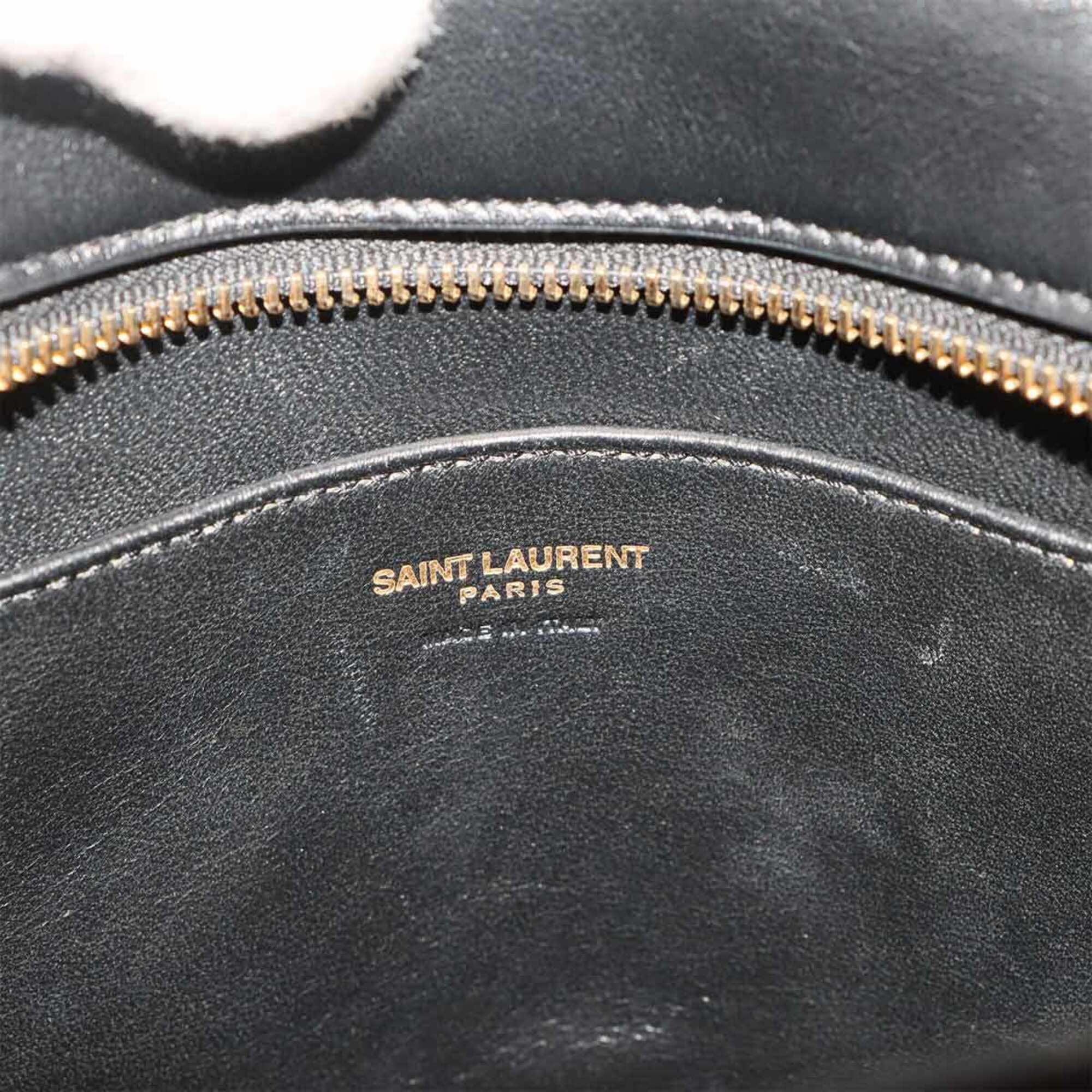 Saint Laurent Black Leather Handbag (Pre-Owned)