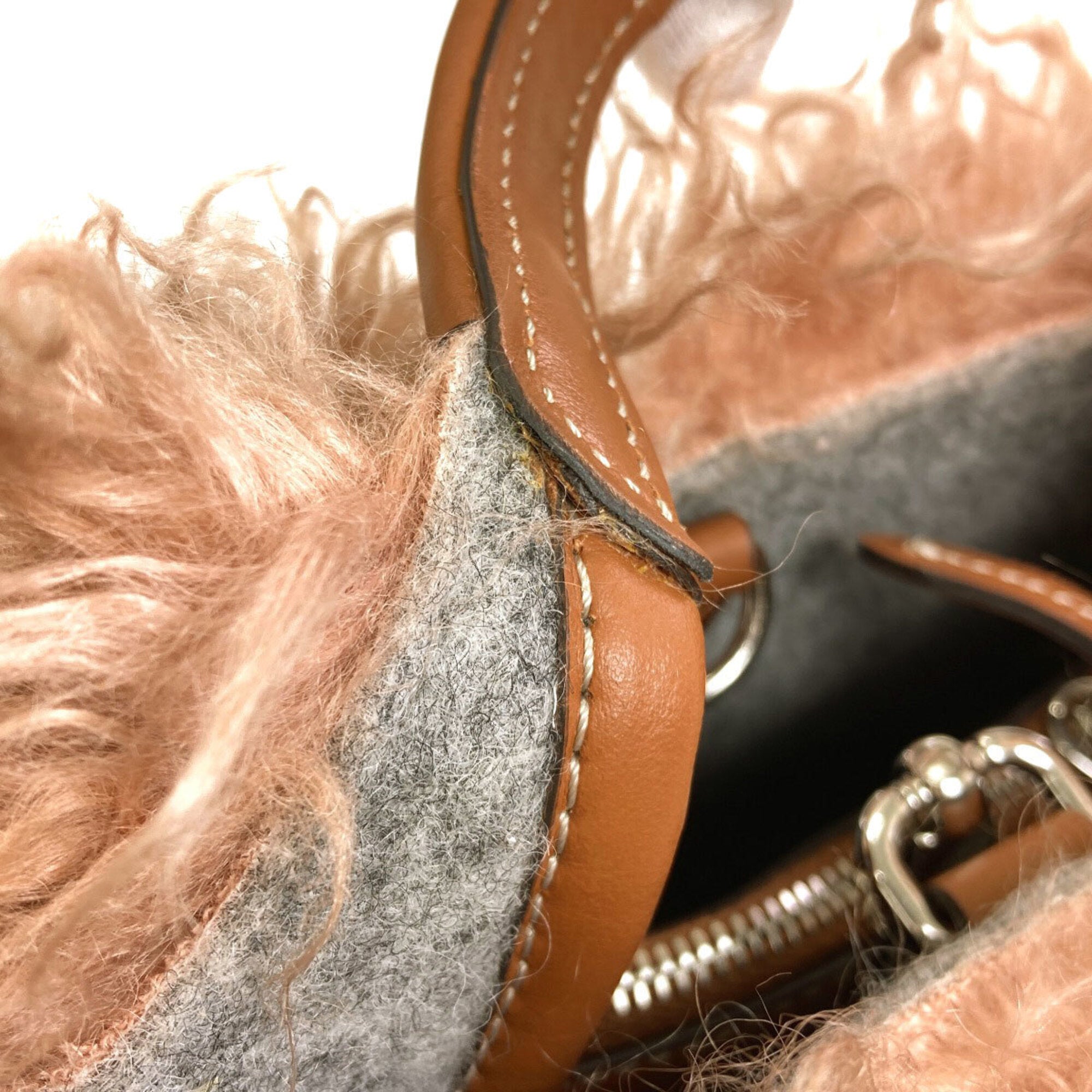 Tod's Pink Mohair Handbag (Pre-Owned)