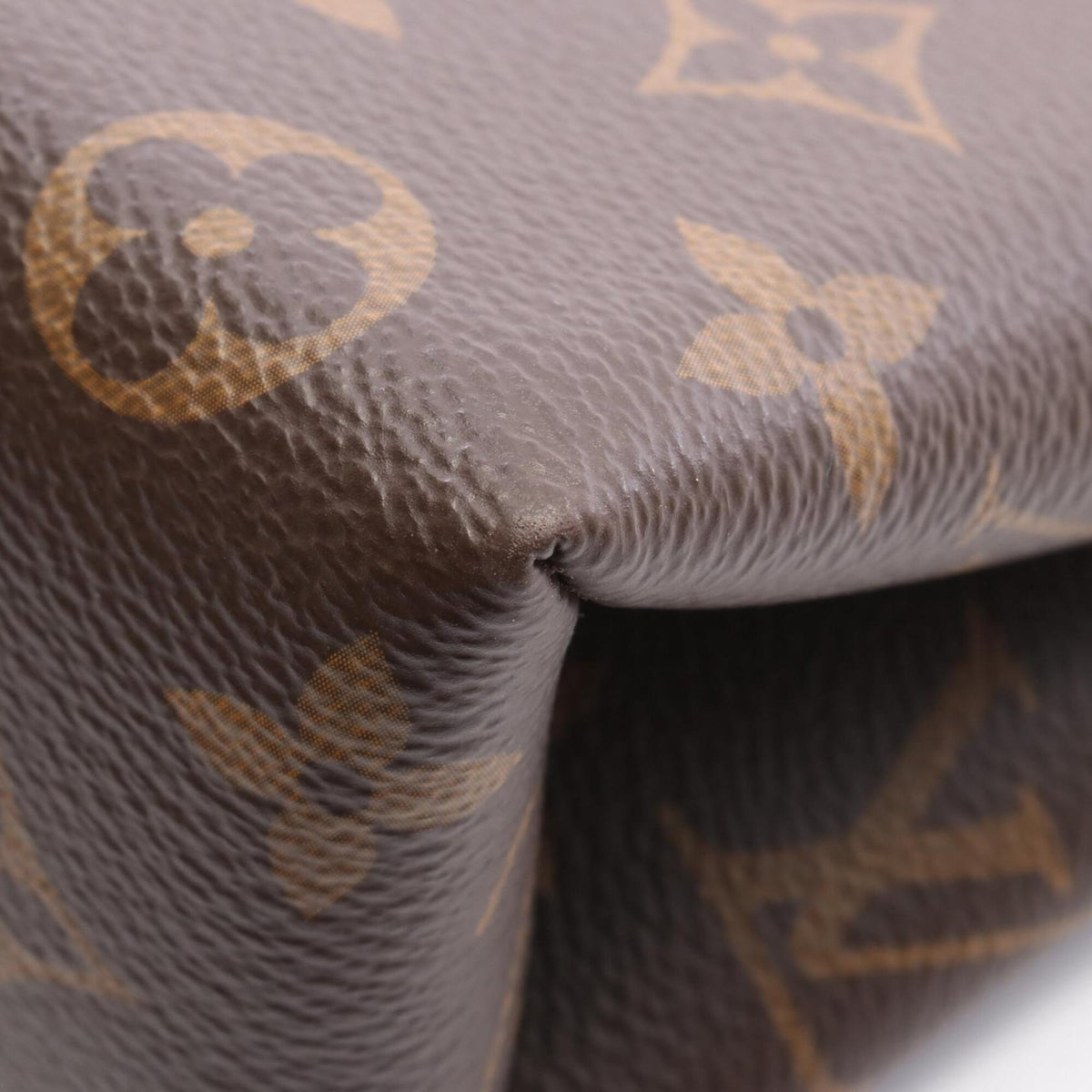 Louis Vuitton Brown Coquelicots Monogram Red Color Monogram Leather Handbag (Pre-Owned)