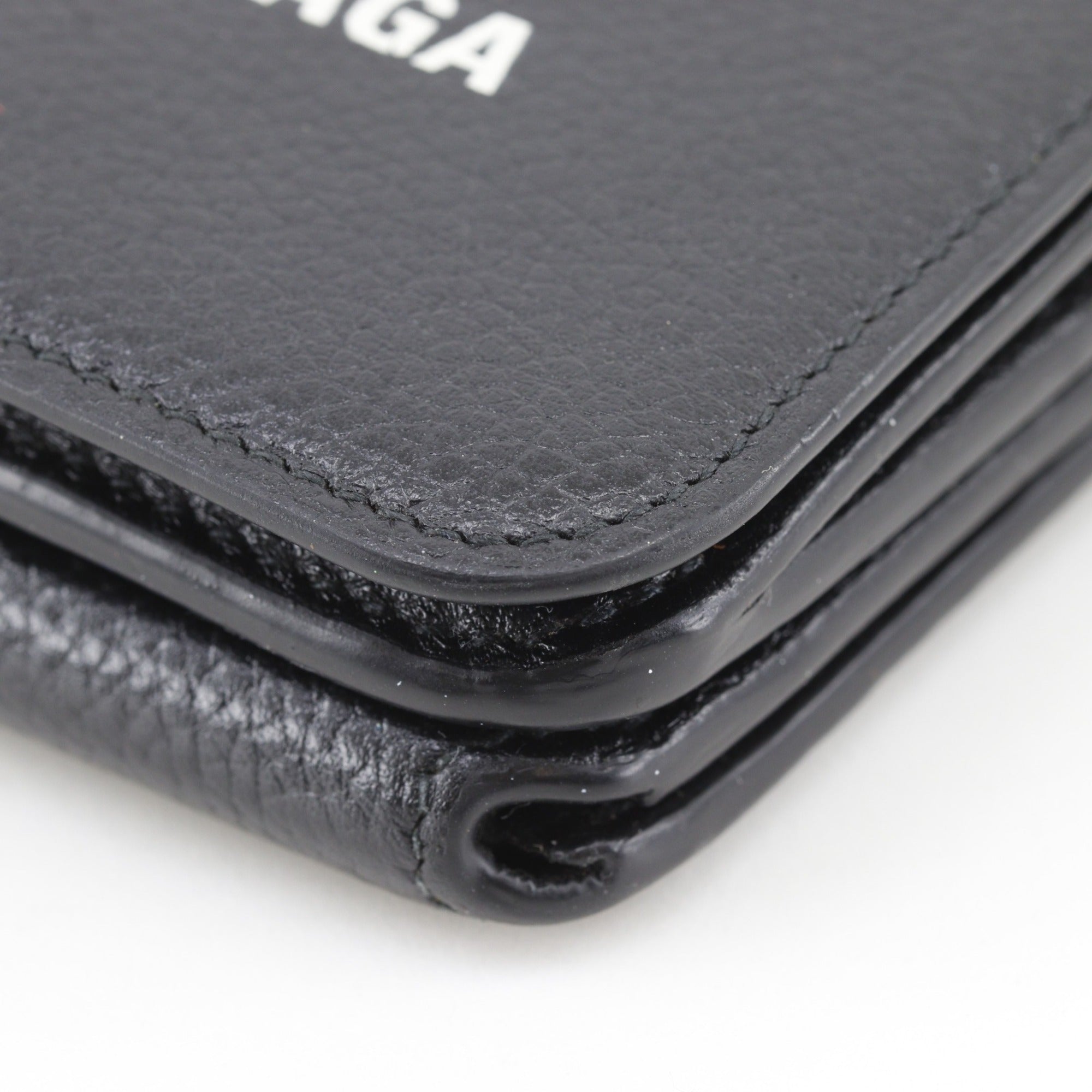 Balenciaga Black Leather Wallet (Tri-Fold) (Pre-Owned)