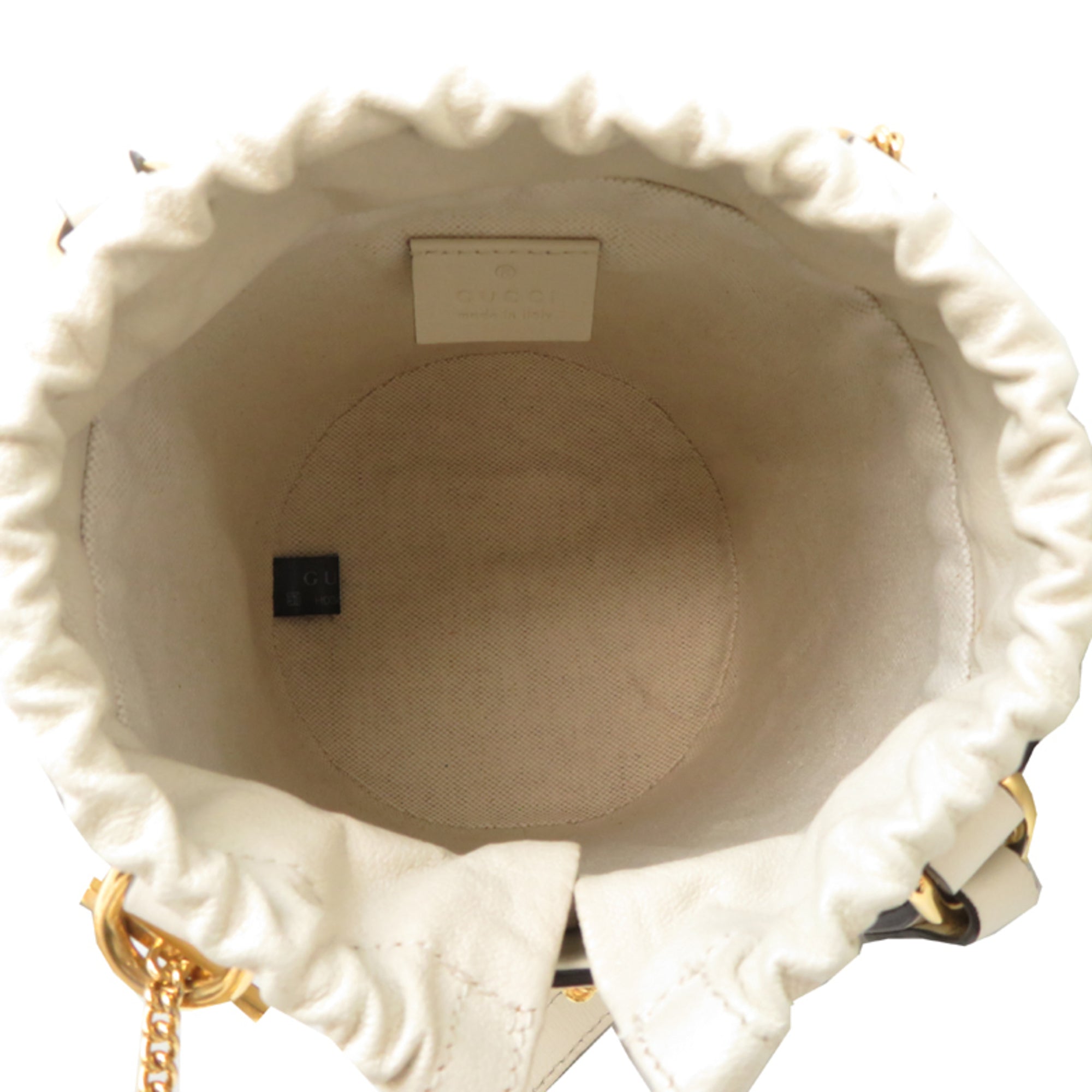 Gucci White Gg Supreme Handbag (Pre-Owned)