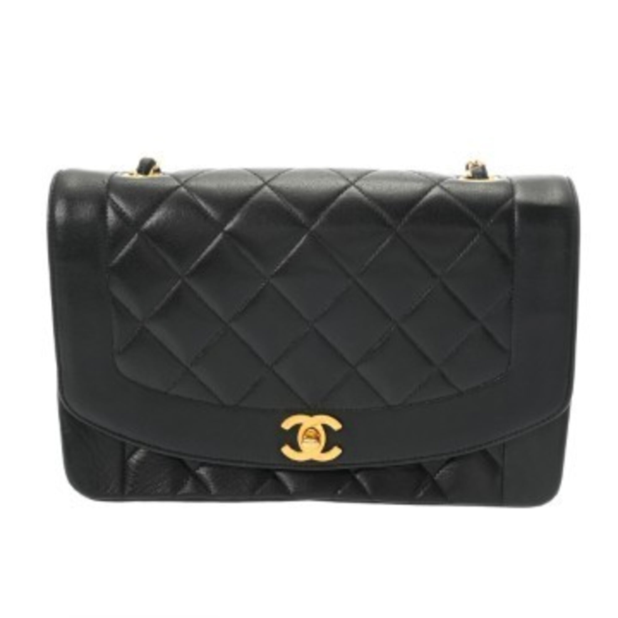 Chanel Black Leather Shoulder Bag (Pre-Owned)