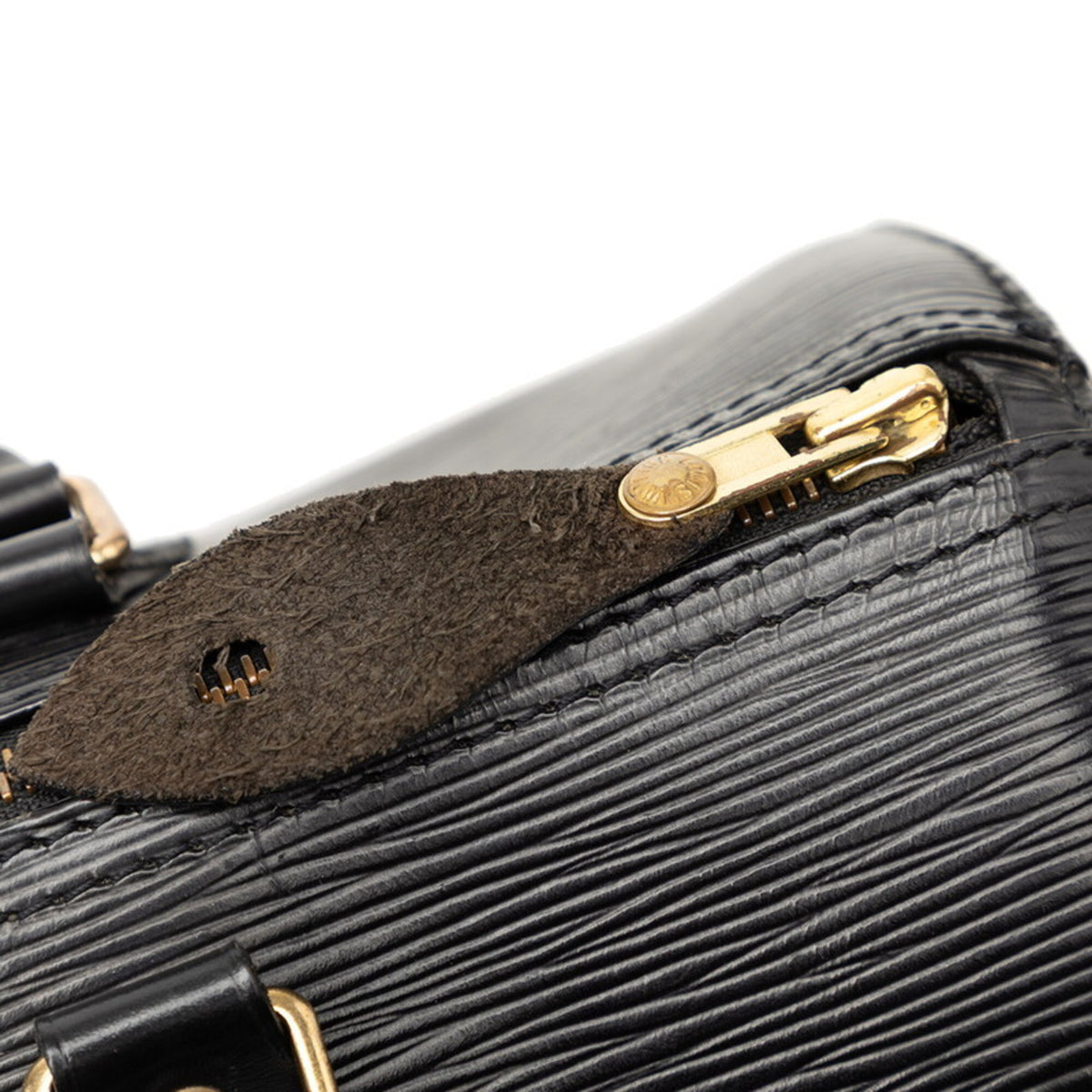 Louis Vuitton Black Noir Leather Boston Bag Handbag (Pre-Owned)