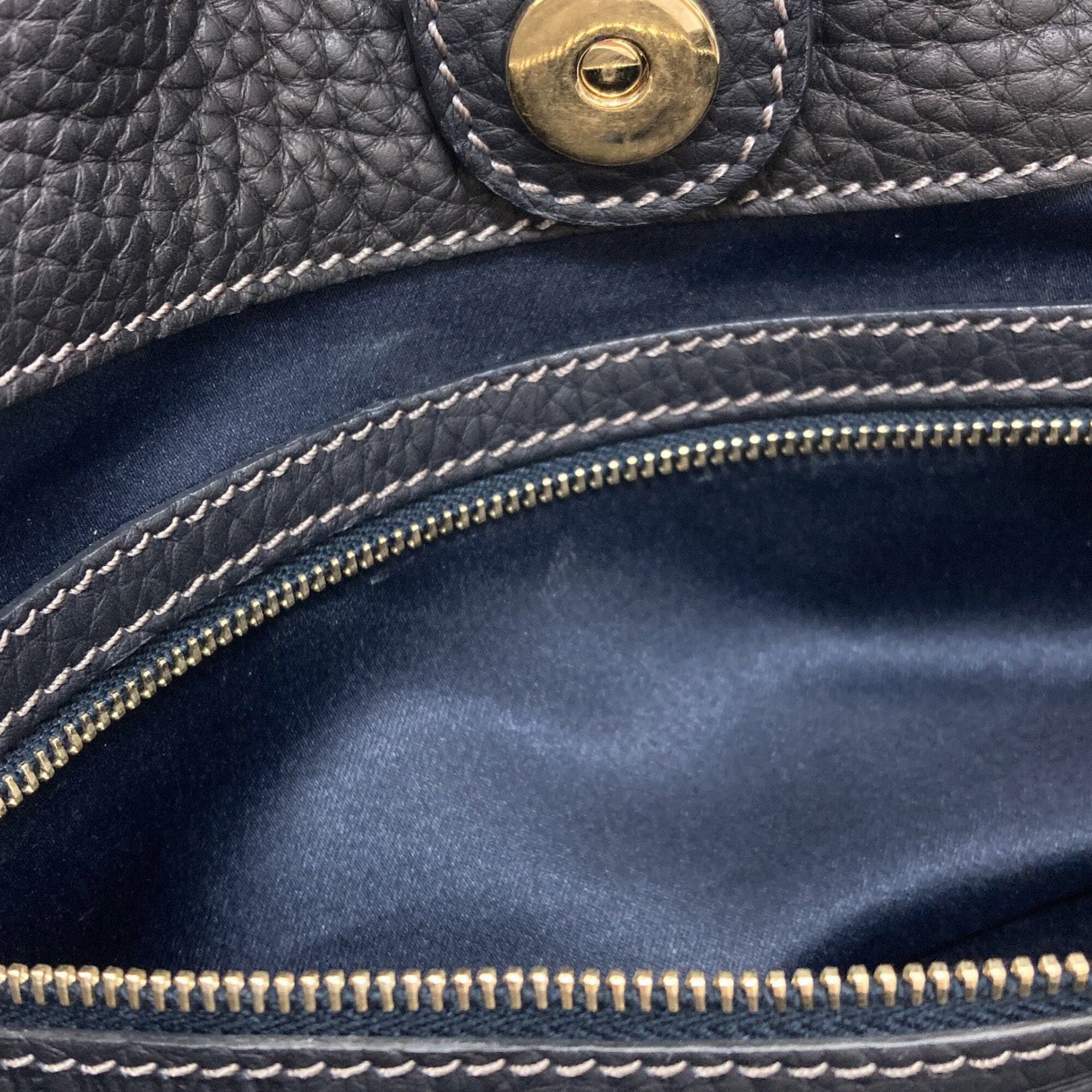 Tod's Black Leather Handbag (Pre-Owned)